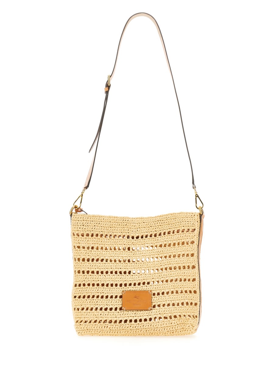 【関税&送料込】Etro Perforated Raffia Shoulder Bag Etro Perforated Raffia Shoulder Bag | italist