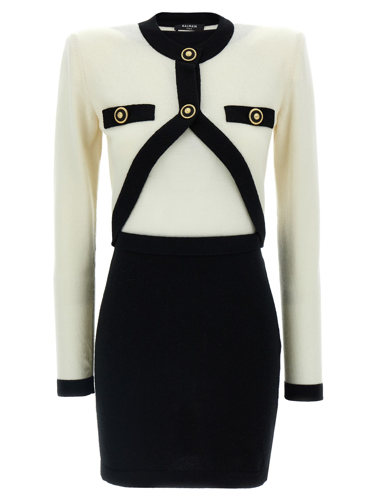 ワンピース BALMAIN SS25 'Filo Leone Catena' dress (EF1R2390KH99 EAB) Balmain 'filo Leone Catena' Dress | italist