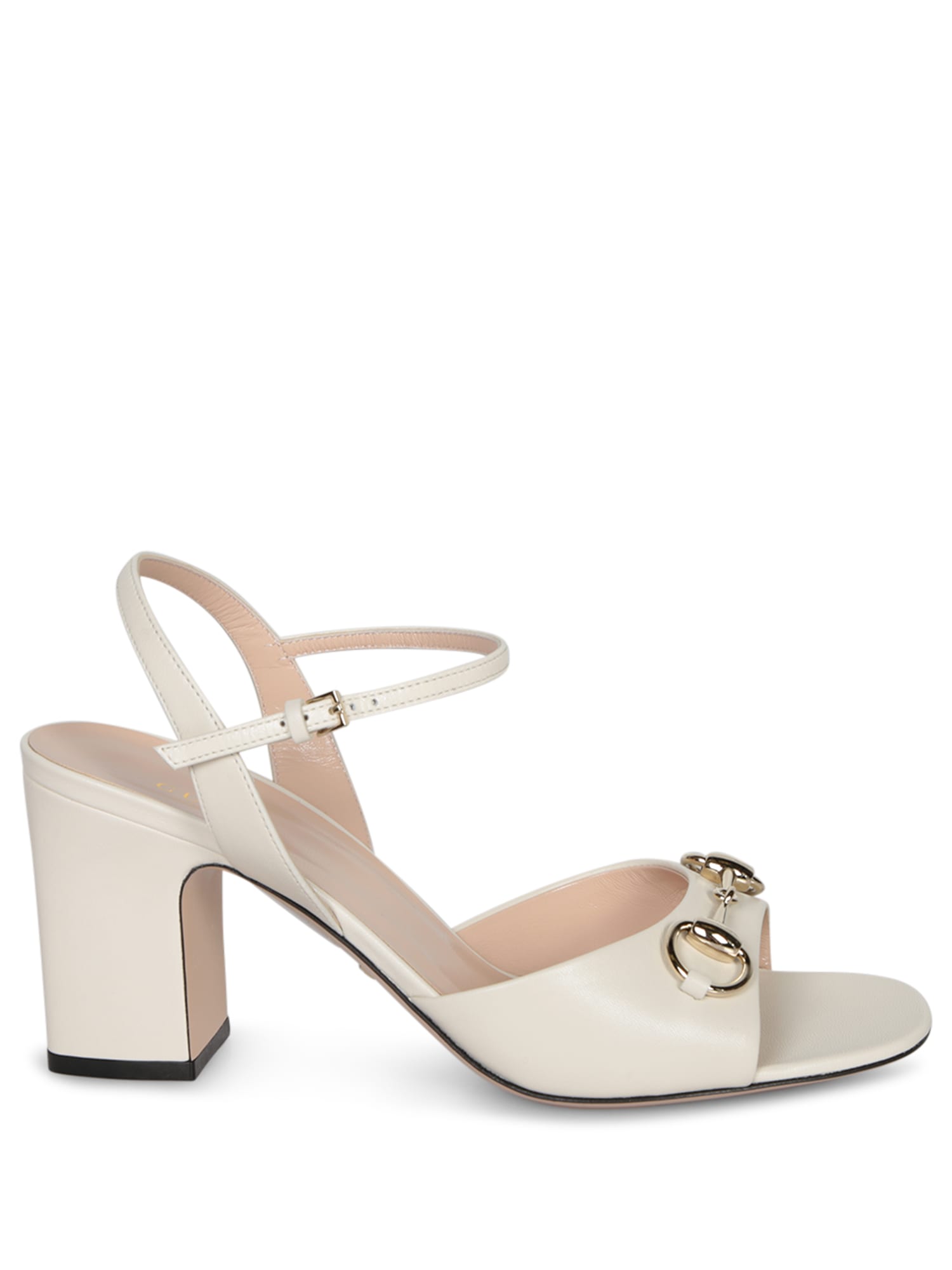 【送料&関税込】Gucci Horsebit 75 Mm White Sandals Gucci Horsebit 75 Mm White Sandals | italist