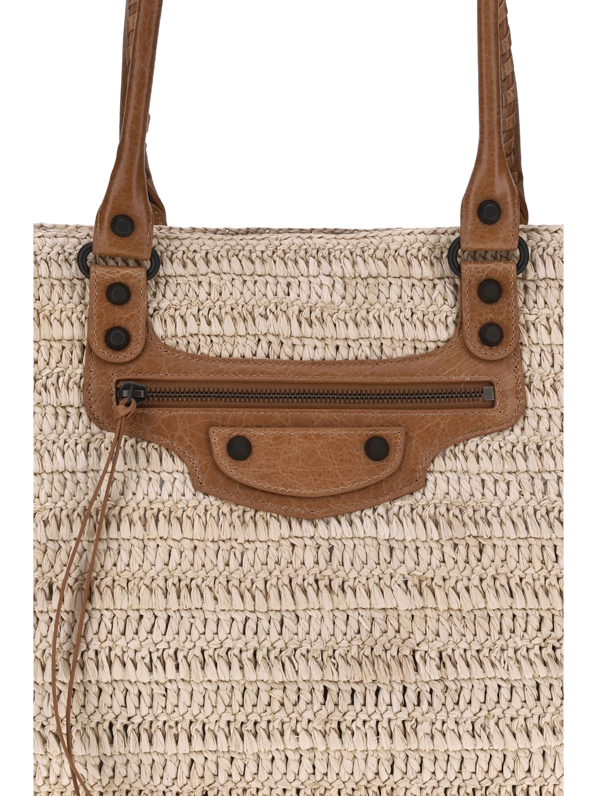 ハンドバッグ Balenciaga Le City Medium Basket Bag In Raffia Balenciaga Le City Medium Raffia Basket Bag in Natural | Lyst
