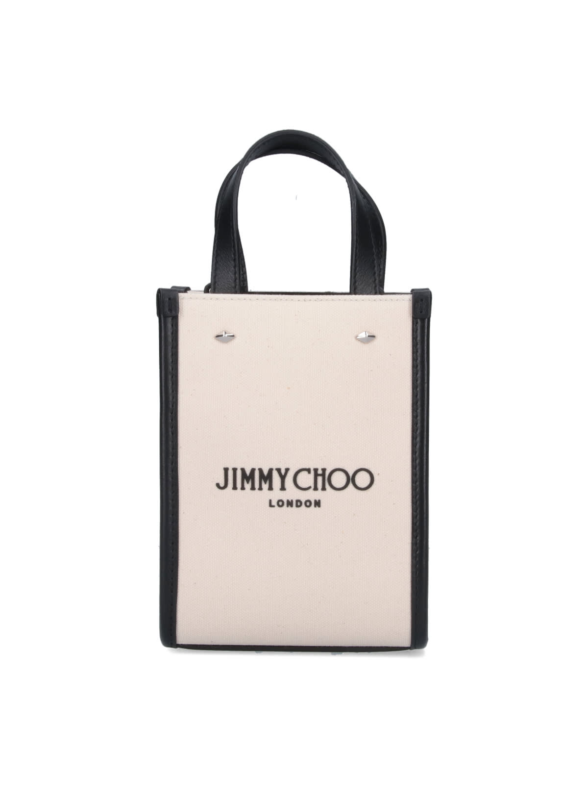 トートバッグ JIMMY CHOO IVORY CANVAS N/S TOTE M SHOPPING BAG Jimmy Choo Medium Avenue Canvas Tote Bag | Neutrals | FARFETCH