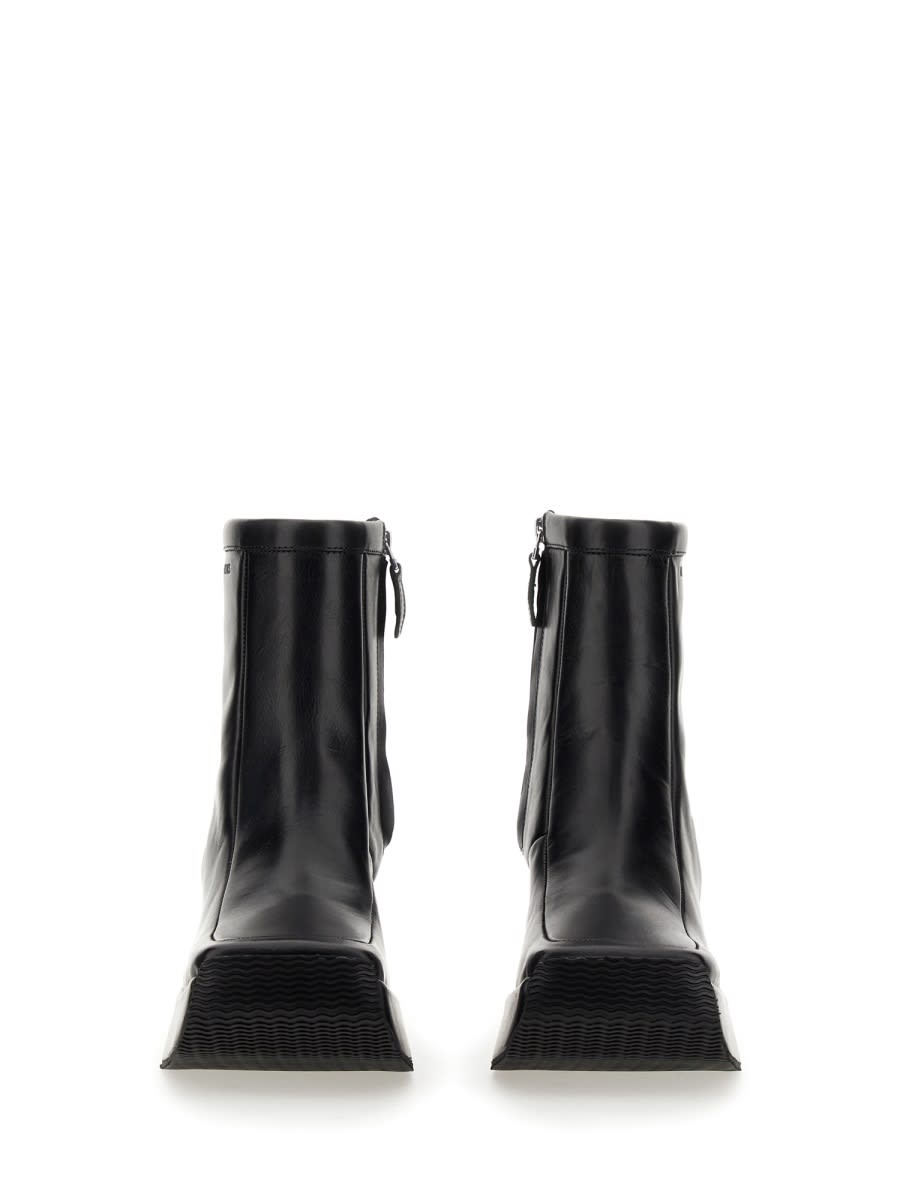 靴 RAF SIMONS 19AW Square Toe Boots Raf Simons square-toe Wedge Boots | Black | FARFETCH