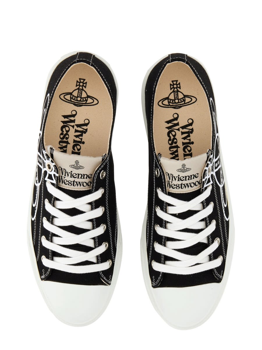 【Vivienne Westwood】 Plimsoll 2.0ロートップスニーカー VIVIENNE WESTWOOD PLIMSOLL LOW TOP 2.0 | Black Women's
