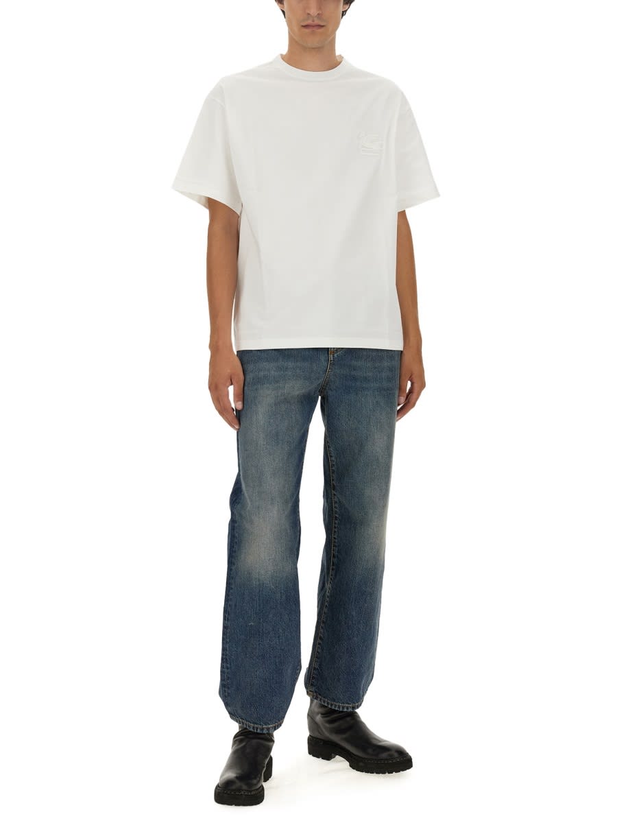 Etro T-shirt With Pegasus Embroidery | italist
