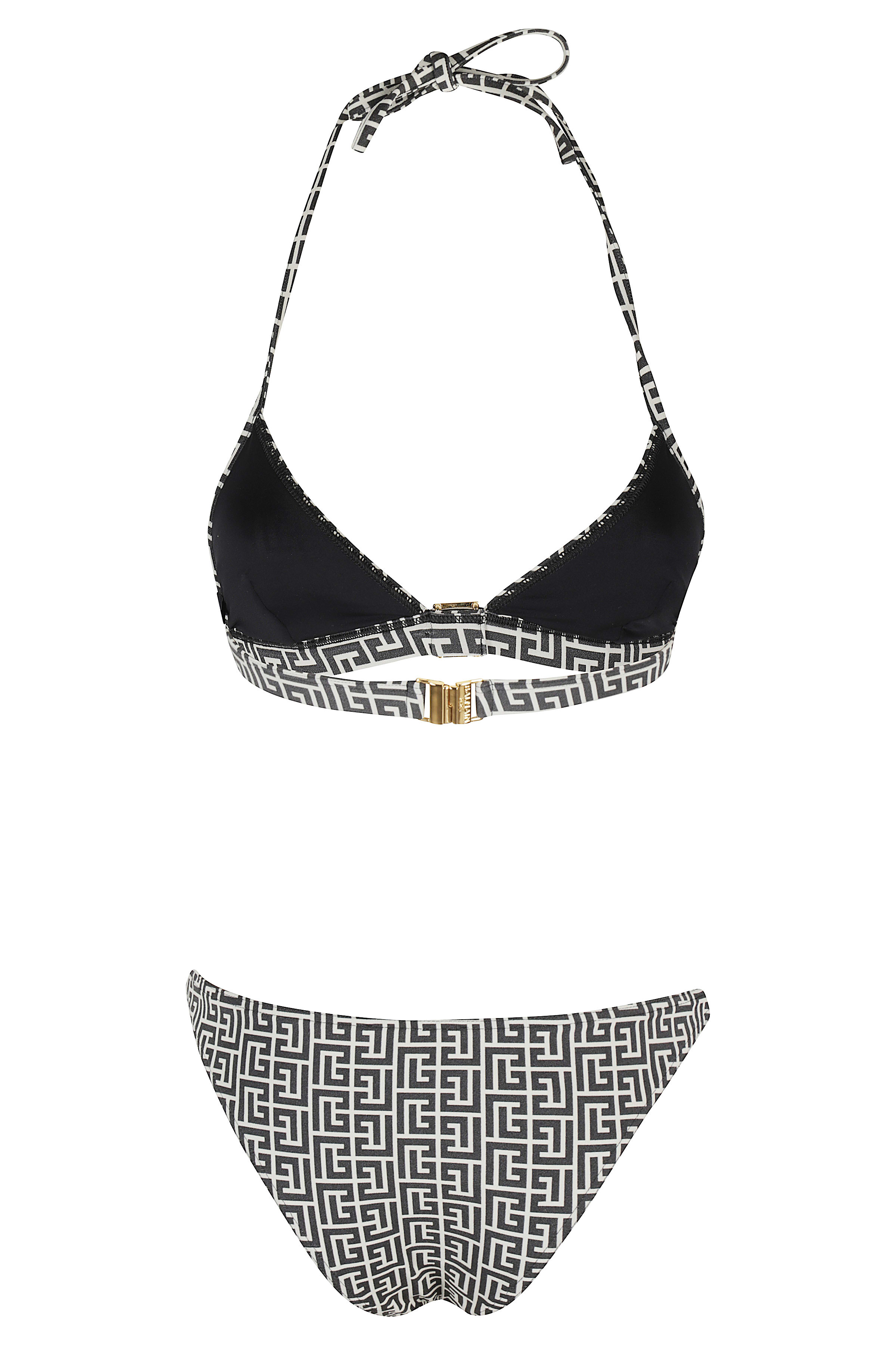 ビキニ Balmain Triangle Bikini With Subtle Check Pattern Balmain Triangle Bikini With Subtle Check Pattern | THE LIST