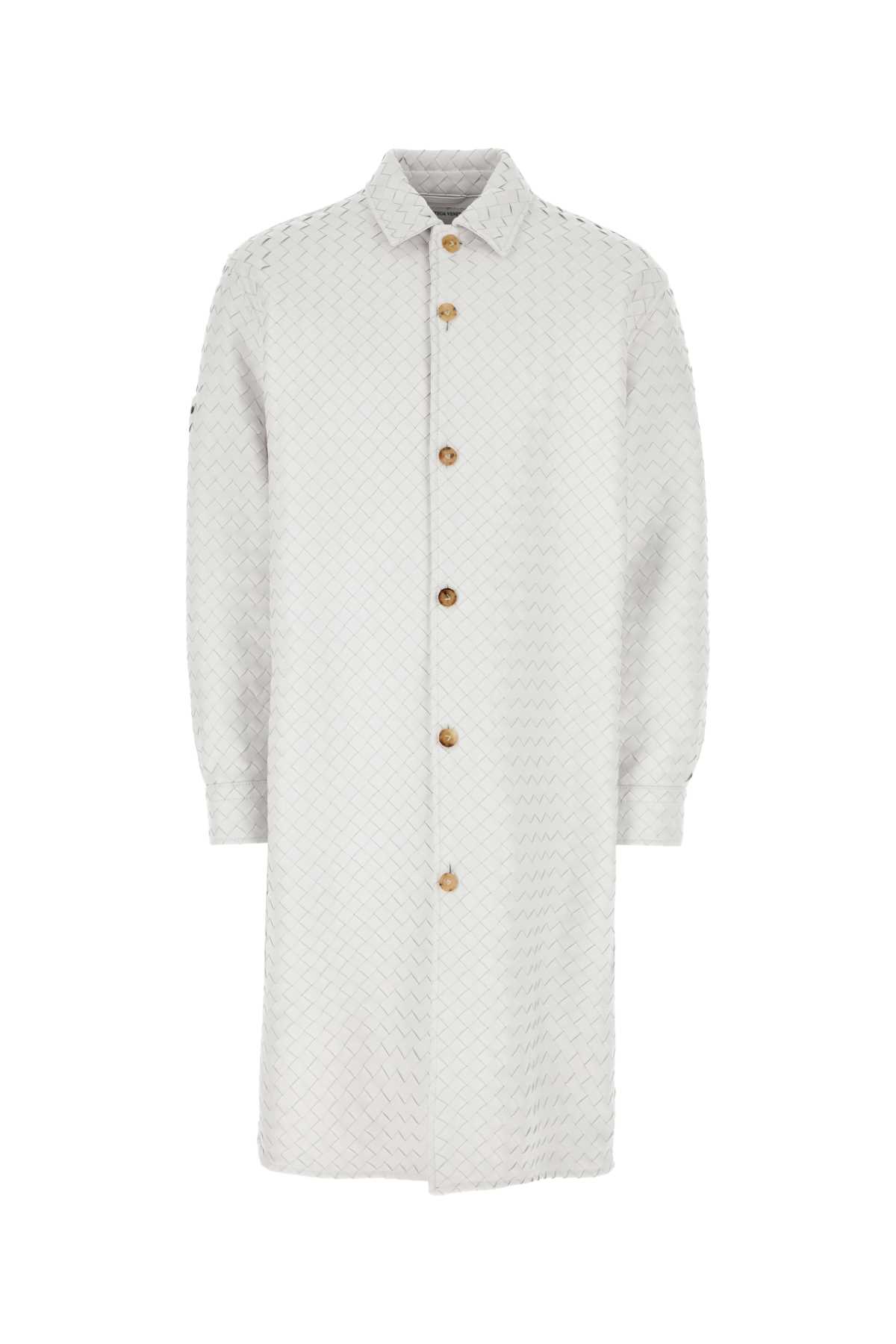 コート BOTTEGA VENETA COAT (647665VKV70 2640) Bottega Veneta White Leather Coat | italist