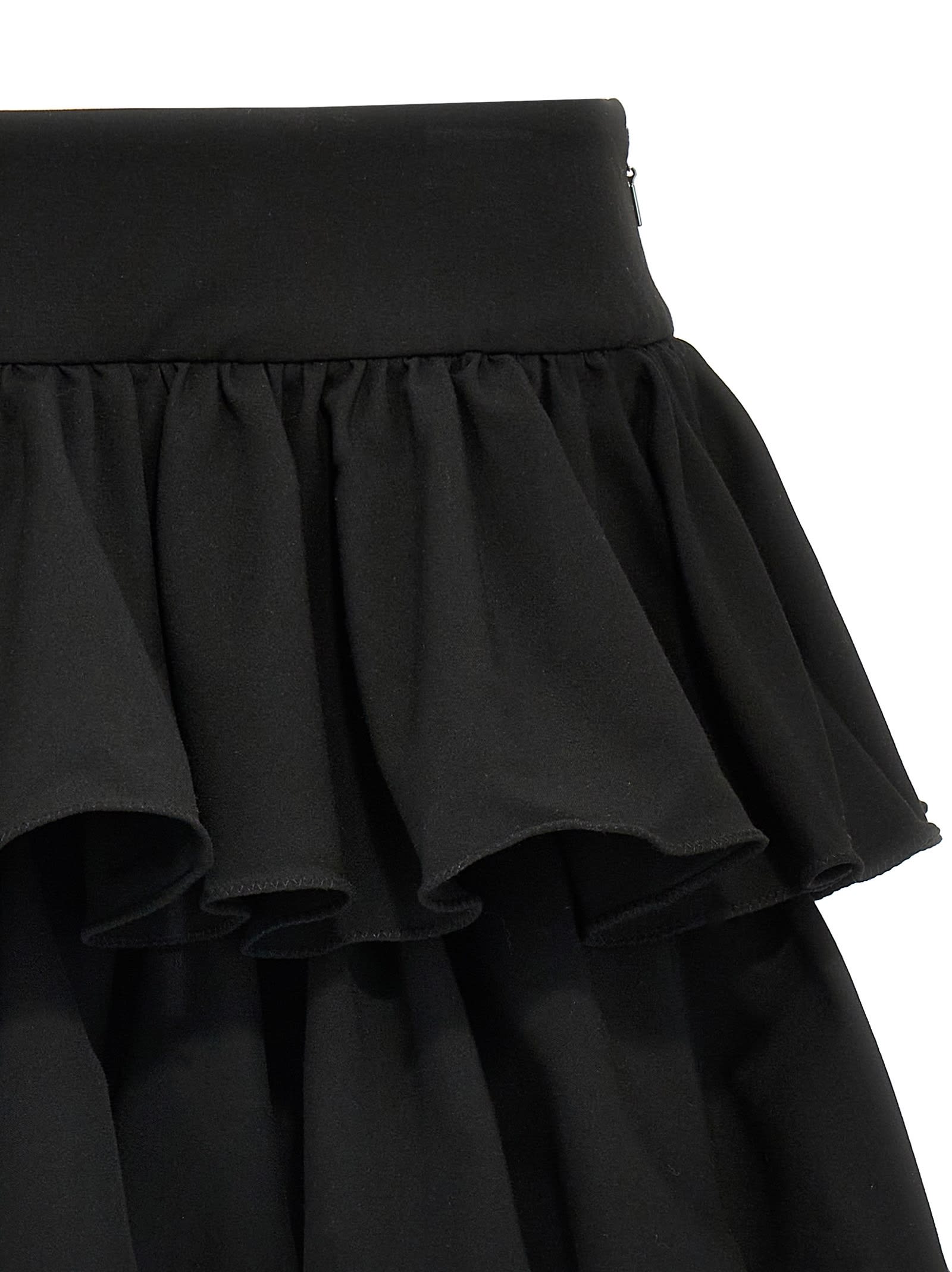 ミニスカート ROTATE SS25 'Wide Ruffle Mini' skirt (114264100 100) 140824_rotate_ss25_114264_wide