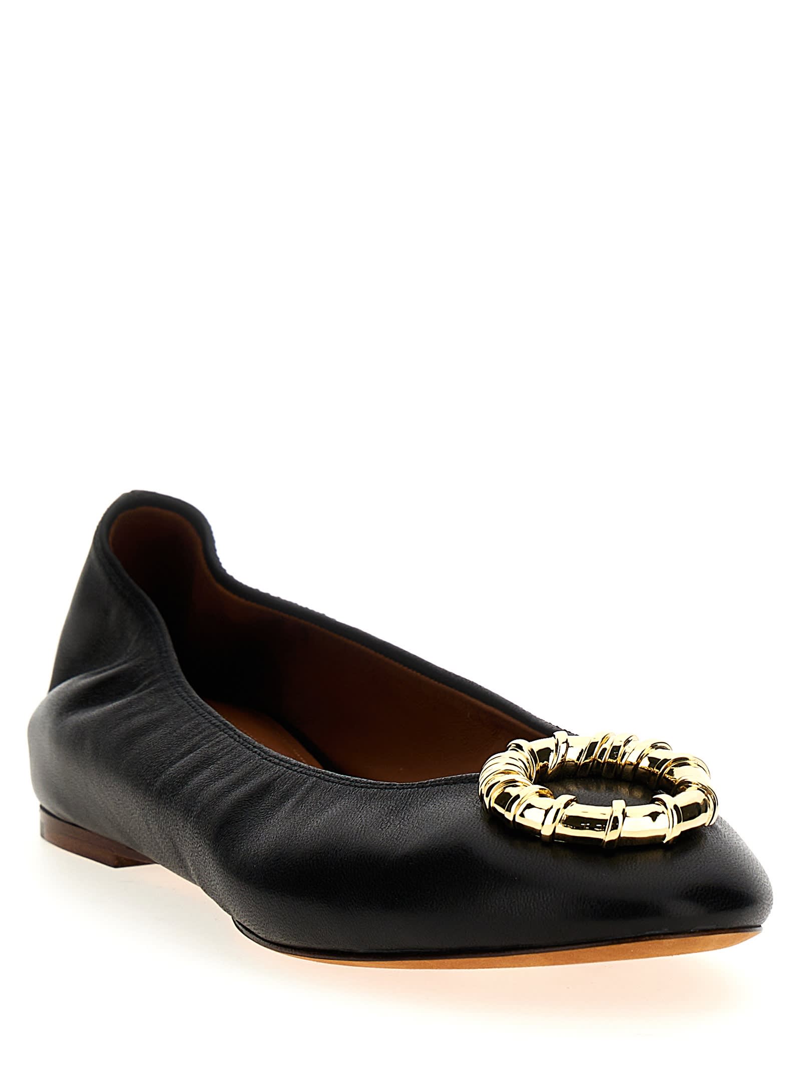フラットシューズ Lanvin 'Melodie' Ballet Flats Lanvin 'melodie' Black Lambskin Ballet Flats | italist