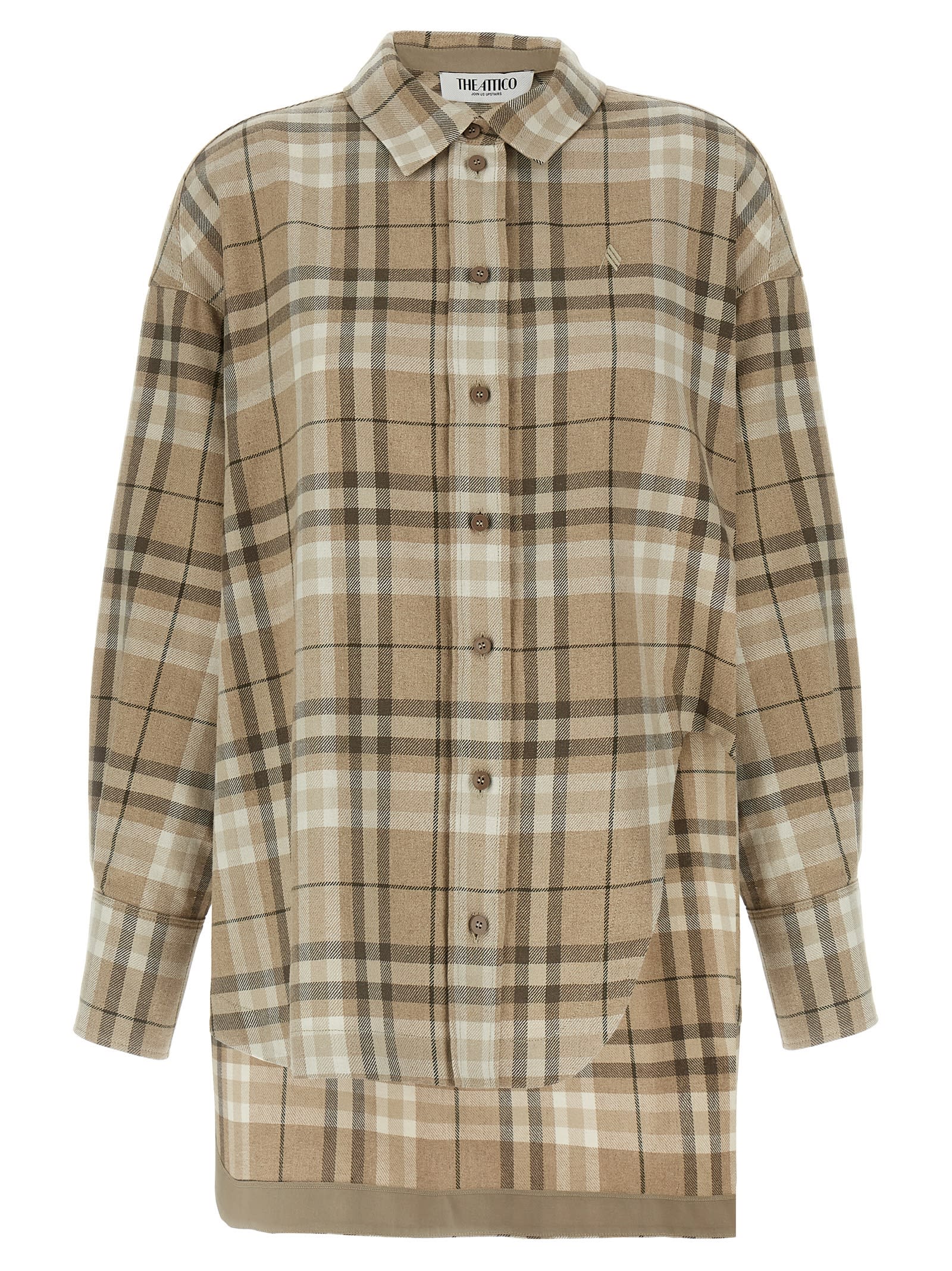 Tシャツ・カットソー THE ATTICO SS25 'Eliza' shirt (250WCH00014 870) Eliza'' grey shirt for Women | THE ATTICO®
