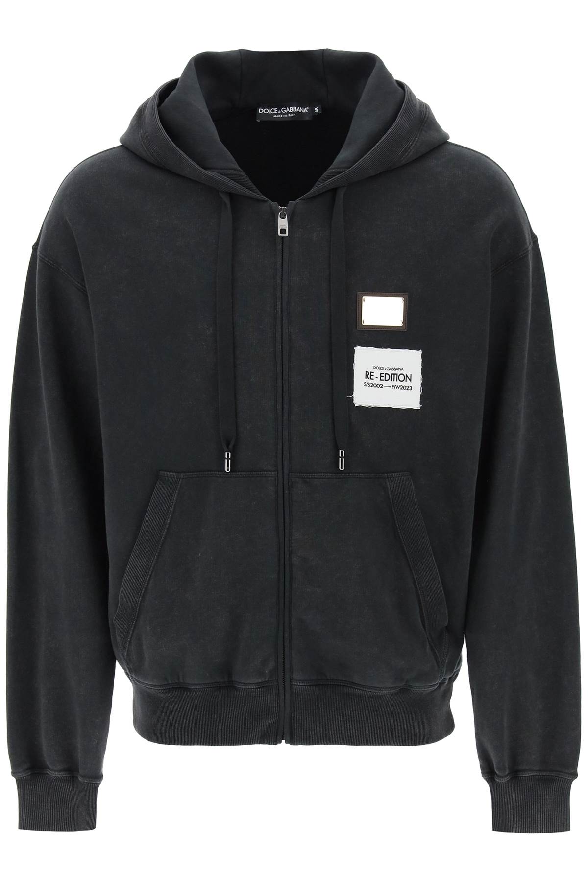 【送料&関税込】Dolce & Gabbana Sweatshirt With Allover Jersey sweatshirt with DG embroidery in Red for Men