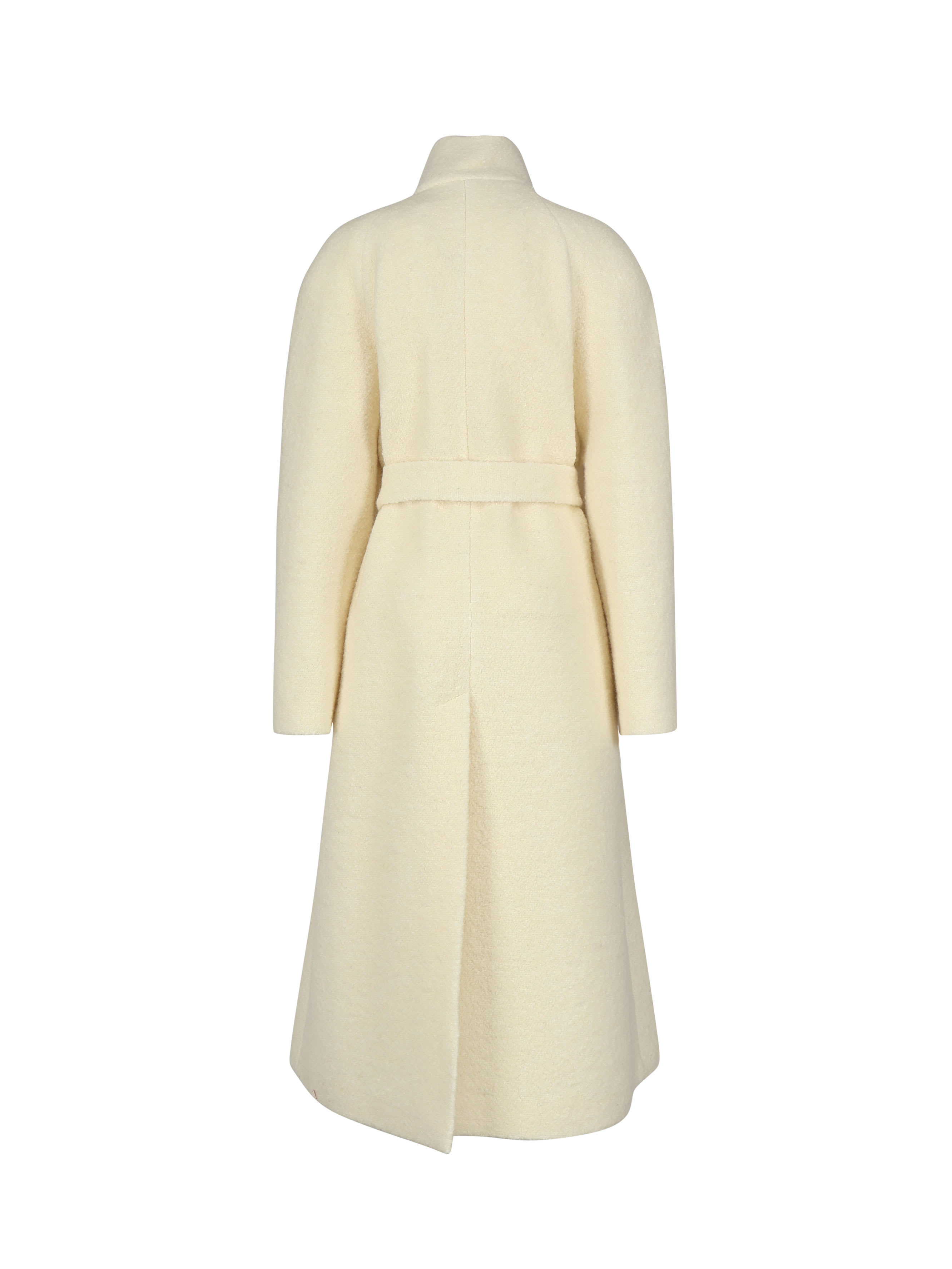 Magda Butrym Bouclé High-neck Wrap Coat | italist