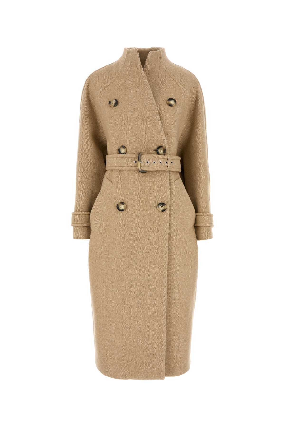 コート SPORTMAX BEIGE WOOL BLEND ADATTI COAT SportMax Beige Wool Blend Adatti Coat | italist