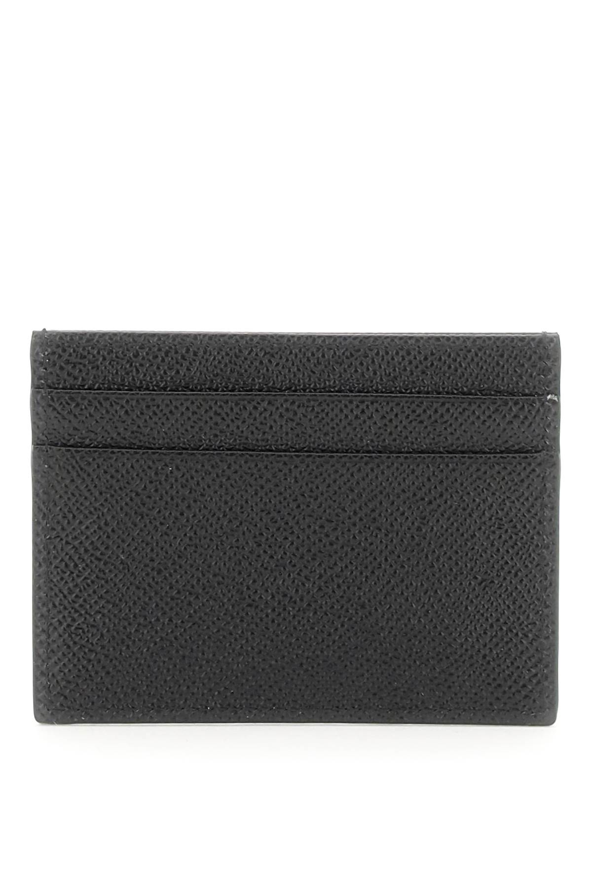 Leather Card Holder With Logo/ブラック/Dolce & Gabbana Dolce & Gabbana logo-print Leather Card Holder | Black