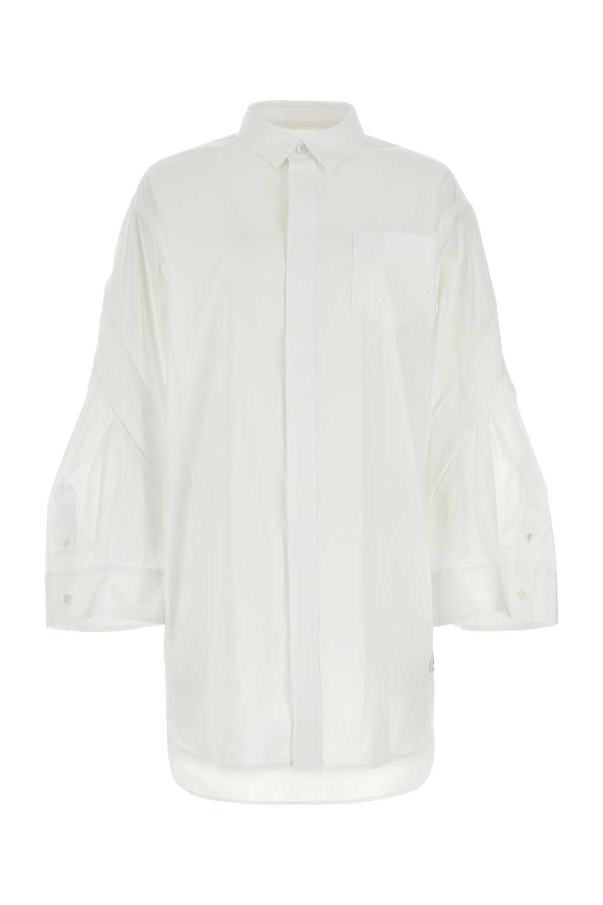 white poplin thomas mason shirt dress