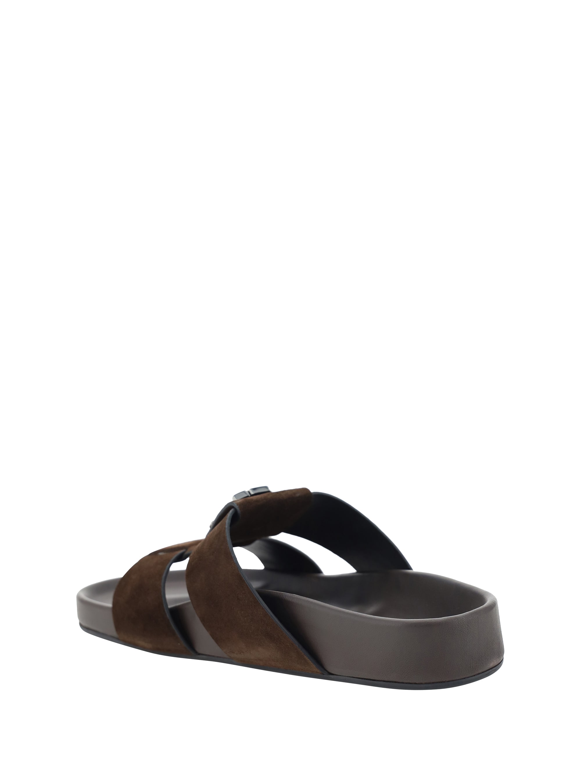 【Christian Louboutin】Dhabubizz ロゴ装飾レザーミュール Christian Louboutin Dhabubizz Sandals – THELUXESHOPPER