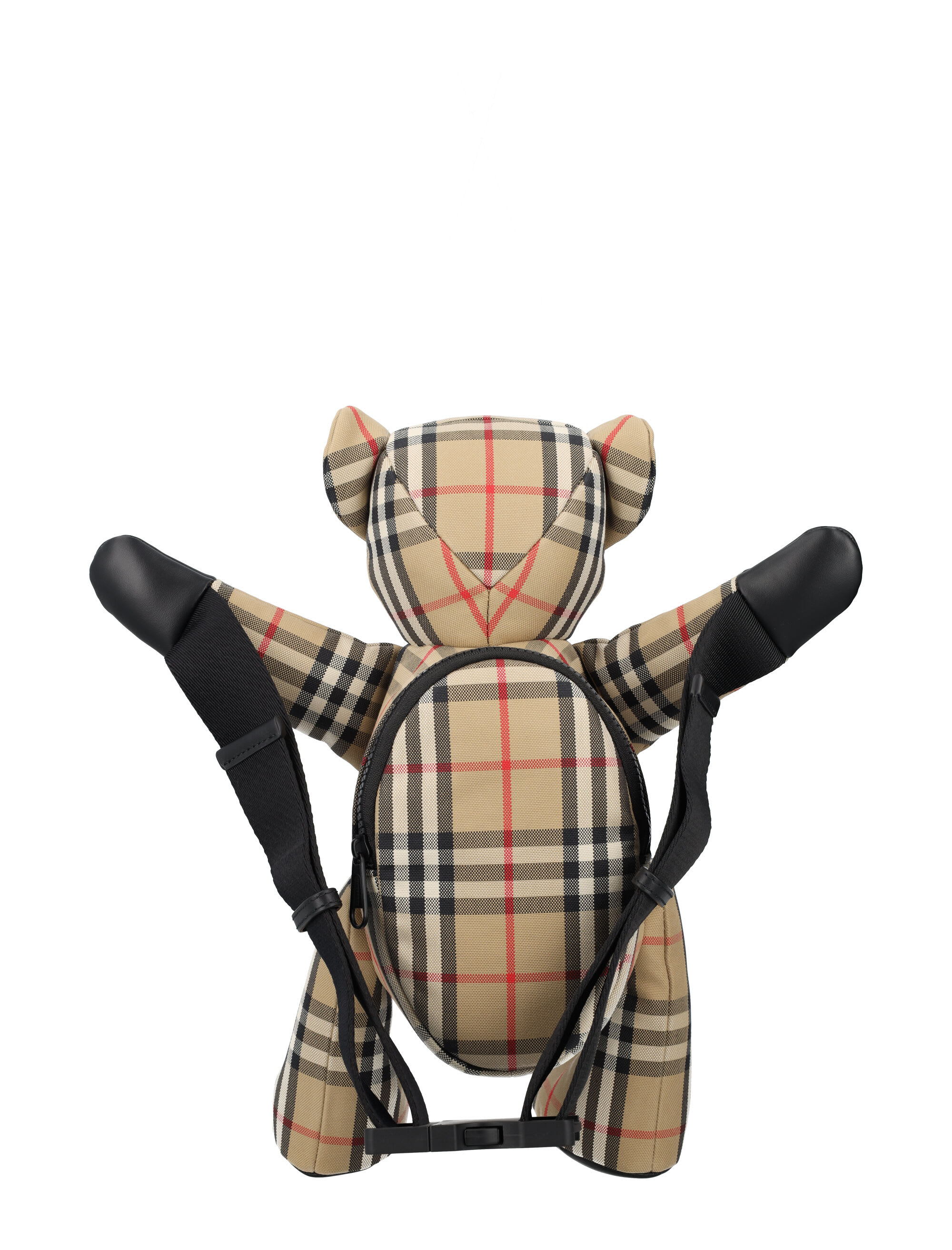 バーバリー✤ThomasBear BURBERRY TB Pattern Leather Teddy Bear Thomas Bear Keychain
