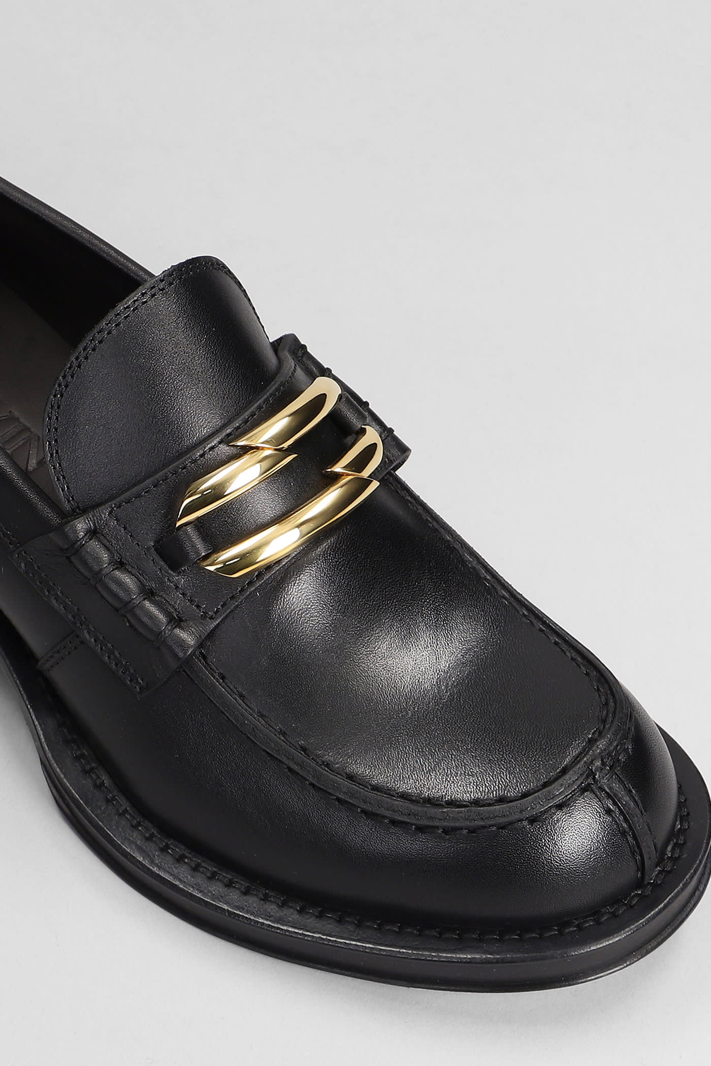 【関税&送料込】Lanvin Black Leather Medley Loafers Lanvin Black Leather Medley Loafers | italist