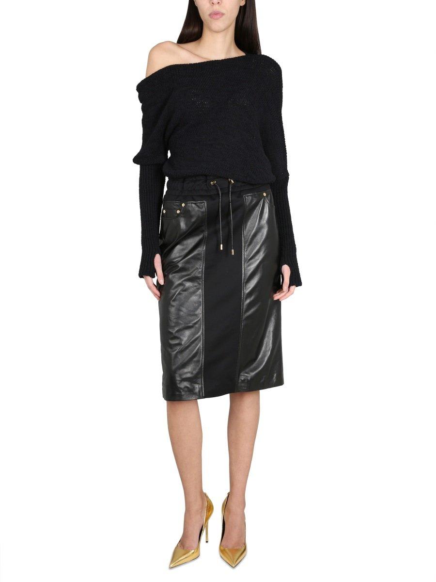 【送料&関税込】Tom Ford Drawstring Leather Midi Skirt Tom Ford Drawstring Leather Midi Skirt | italist