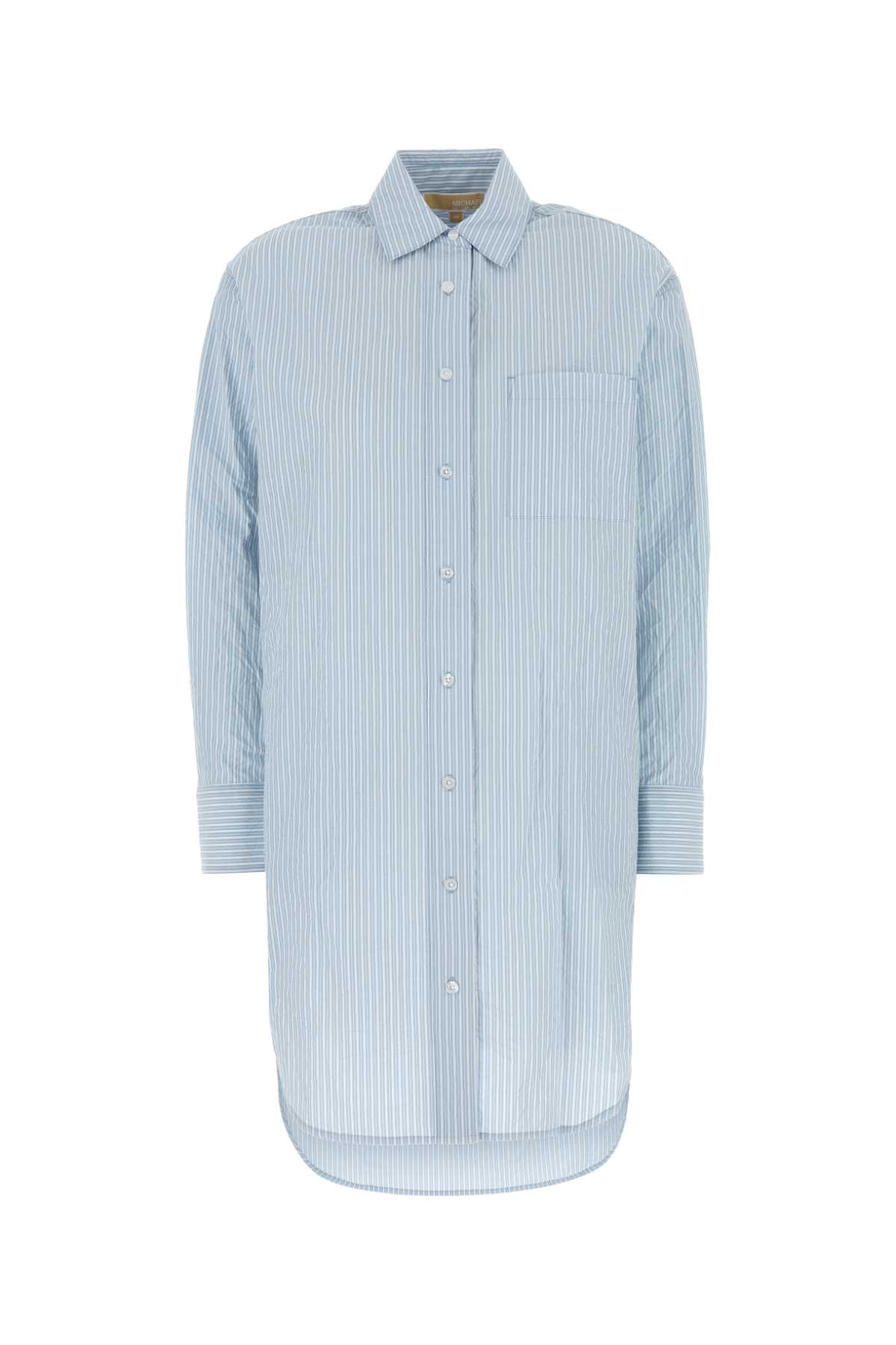 ワンピース Michael By Michael Kors Embroidered Chambray Shirt Dress Michael Kors Embroidered Chambray Shirt Dress | italist