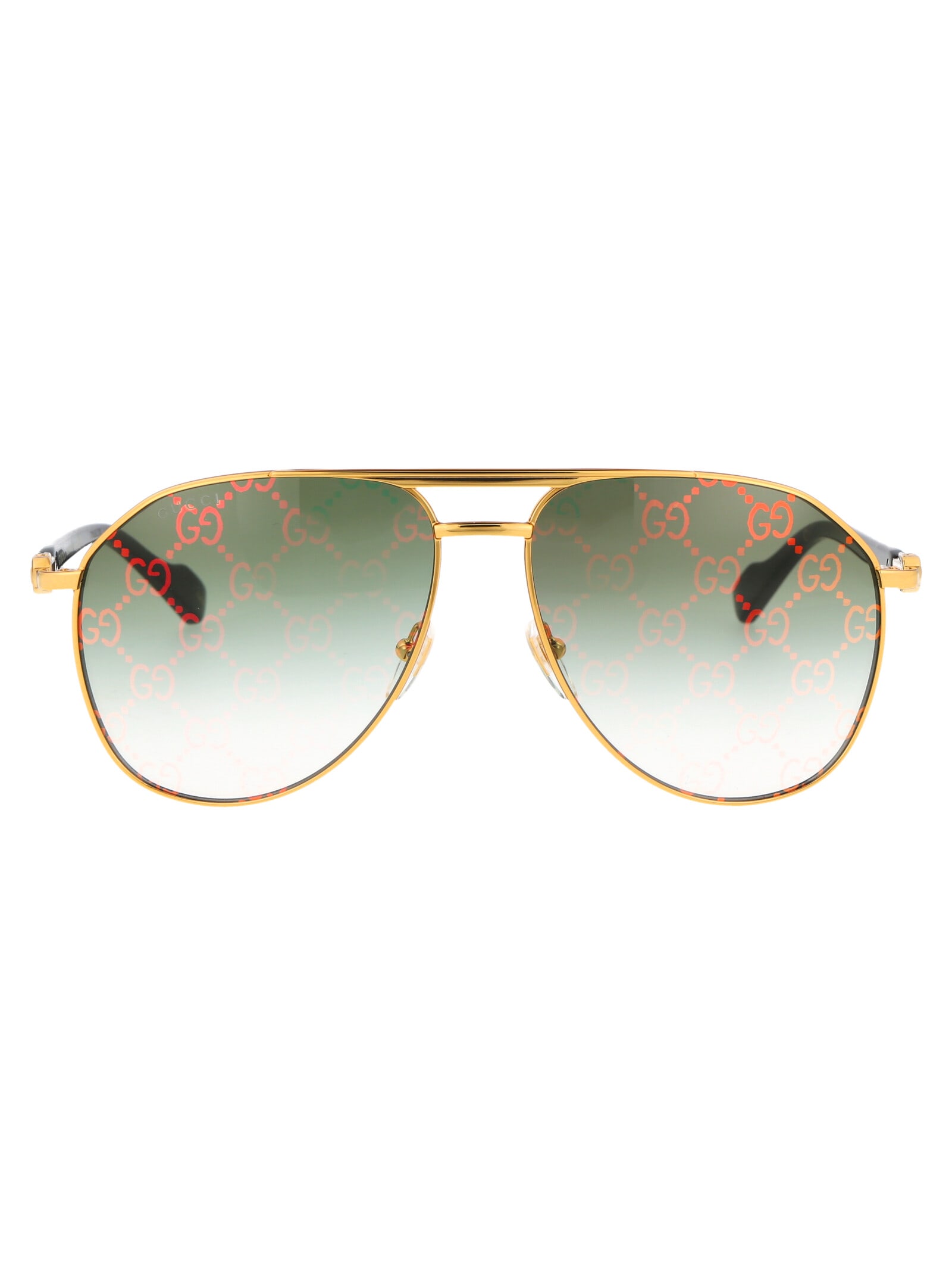 Gucci GG1220S Monogram Aviator Sunglasses