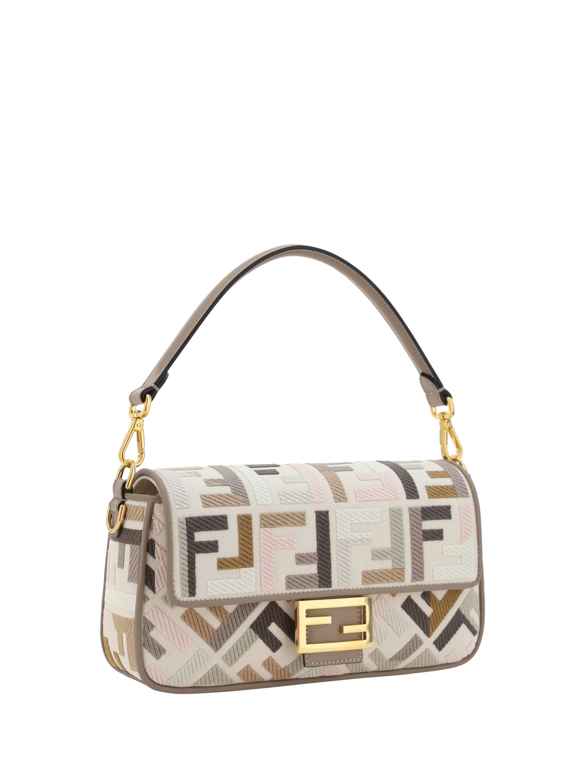 Fendi X-Tote bag in canvas with thread-embroidered FF monogram