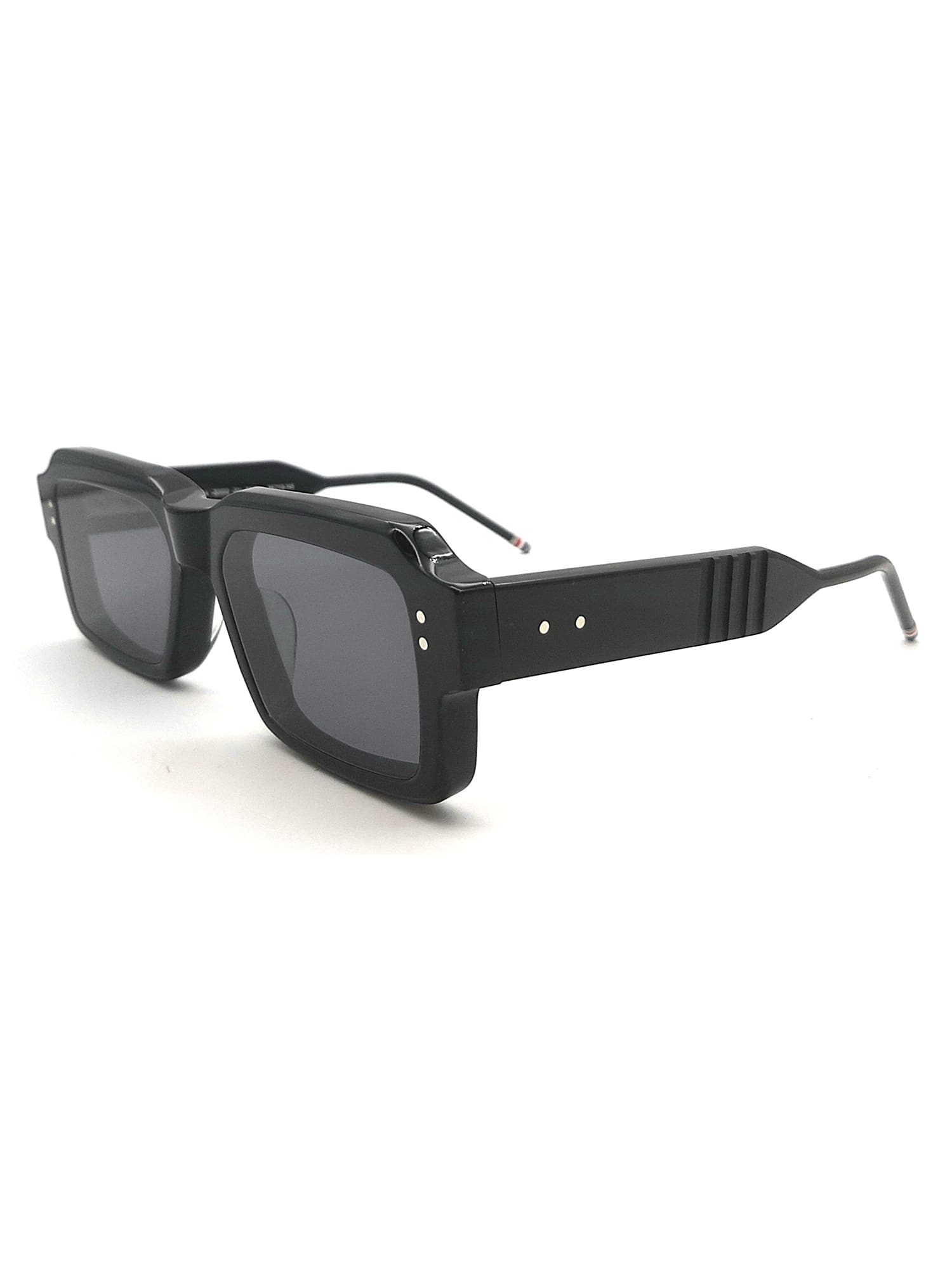 【送料&関税込】Thom Browne UES924A/G0002 Sunglasses - Unise Thom Browne UES924A-G0002 men Black Rectangle Sunglasses