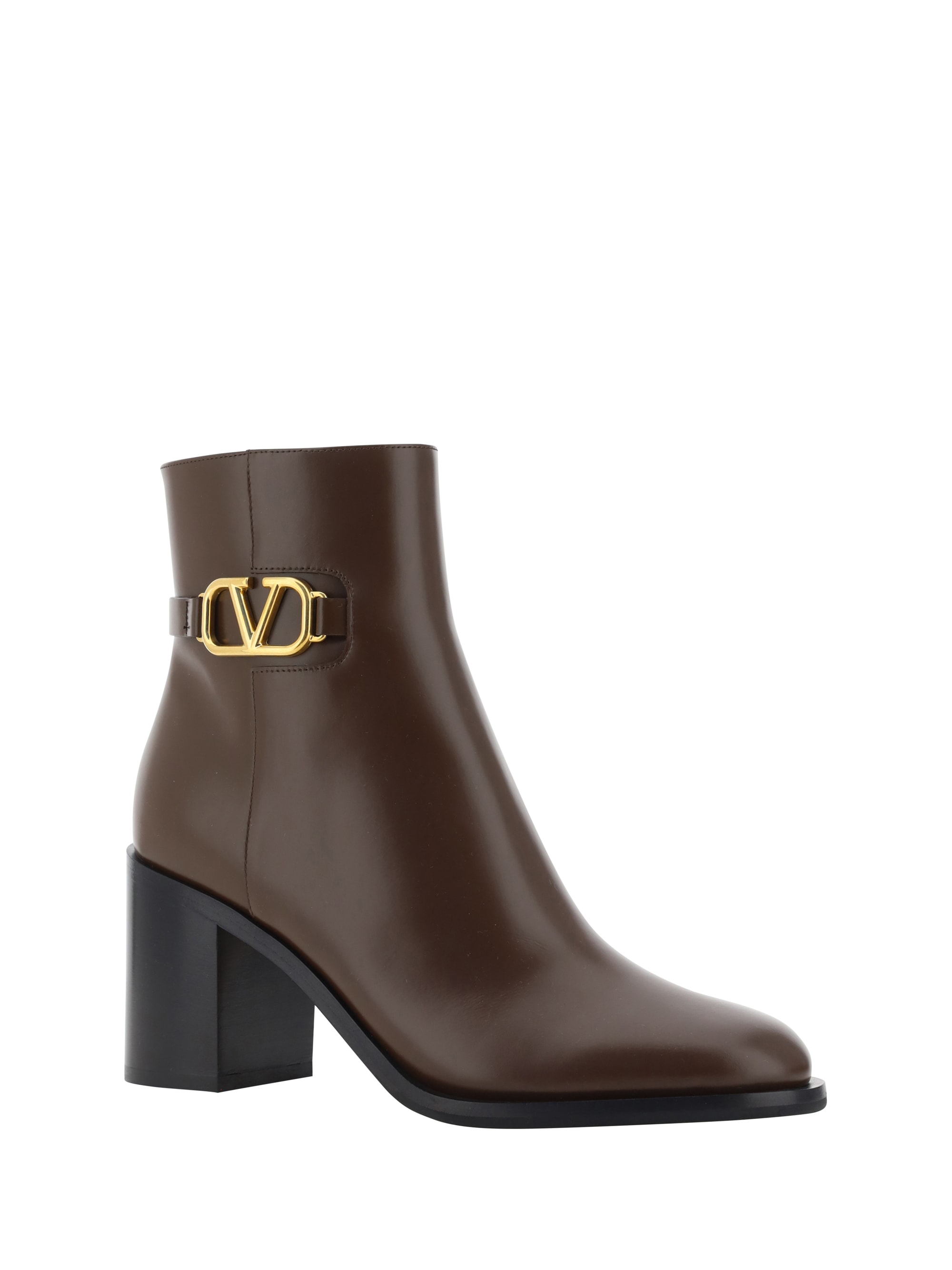 VALENTINO｜BOOTS (5W0S0CT1 PYH 0NO / 5W2S0CT1 PYH 0NO) Valentino Garavani VLogo Signature Calfskin Ankle Boots 30MM