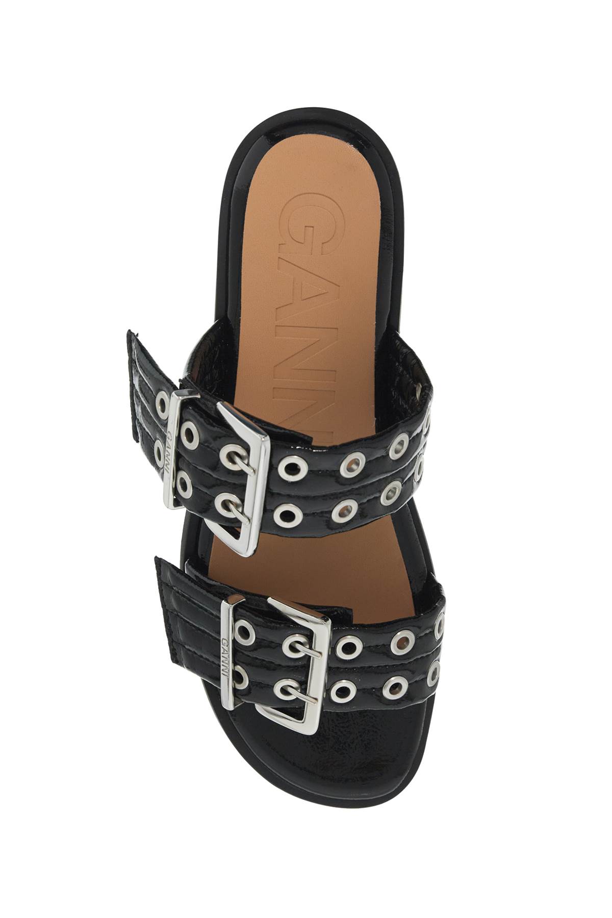 サンダル・ミュール Ganni SS25 SANDALO CON FIBBIA (S2666 018) サンダル・ミュール Ganni SS25 SANDALO CON FIBBIA (S2666 018