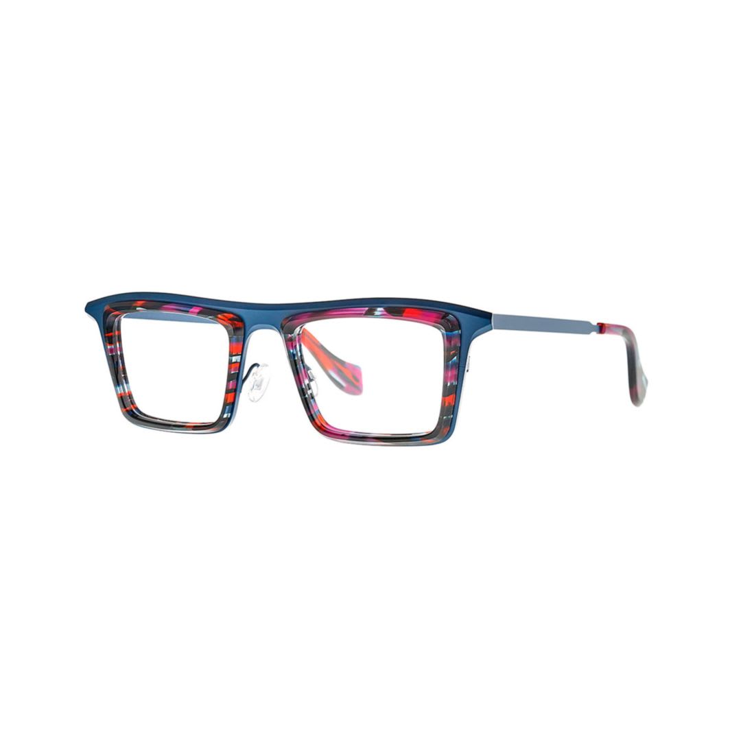 メガネ THEO Theo - TRELLIS 009 BLUE/RED ECAIL+DARK NIGHT - 9 Theo Eyewear Trellis 009 Blue/red Ecail+dark Night9