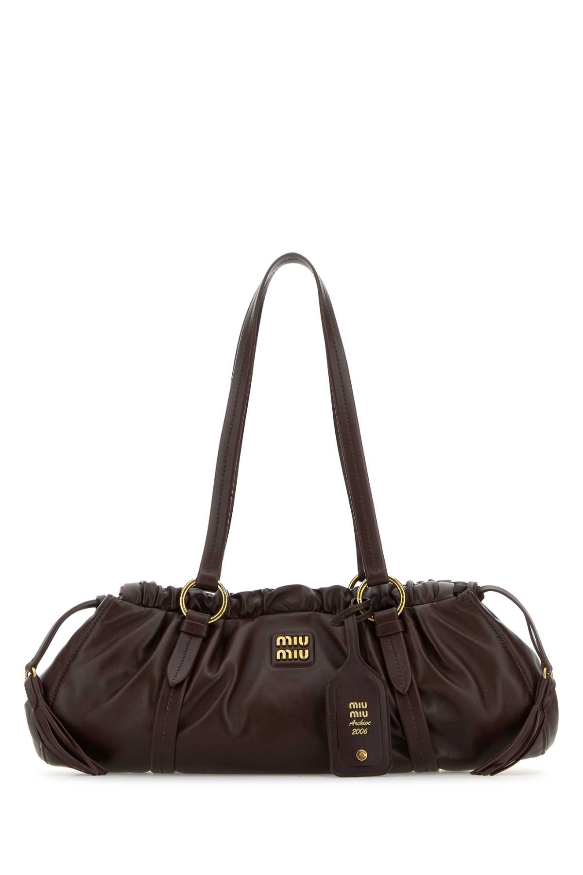 Miu Miu Burgundy Leather Shoulder Bag | italist
