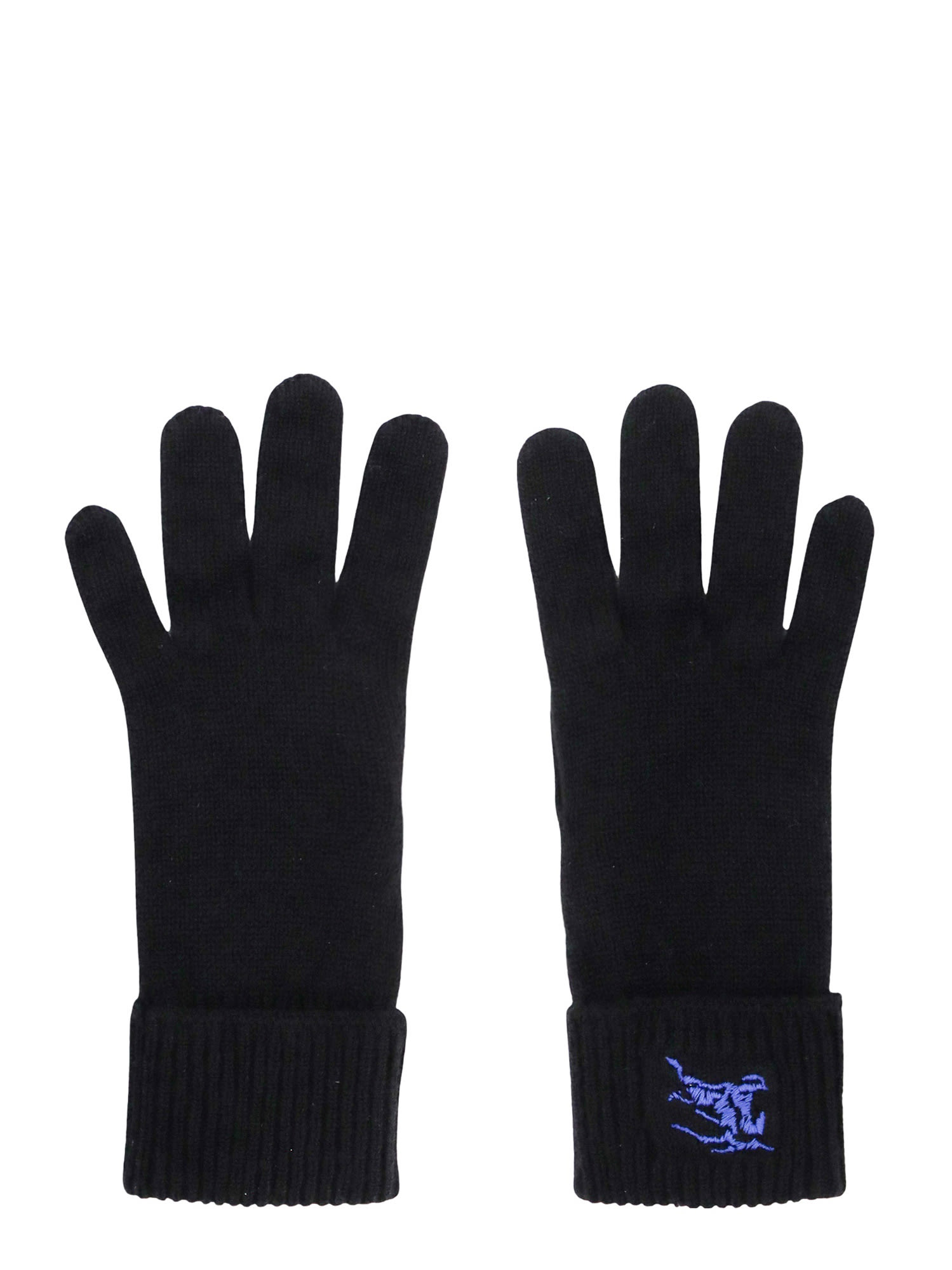 手袋 Burberry FW23 Black cashmere blend gloves (8078830 A1189) Burberry Cashmere Blend Gloves | italist