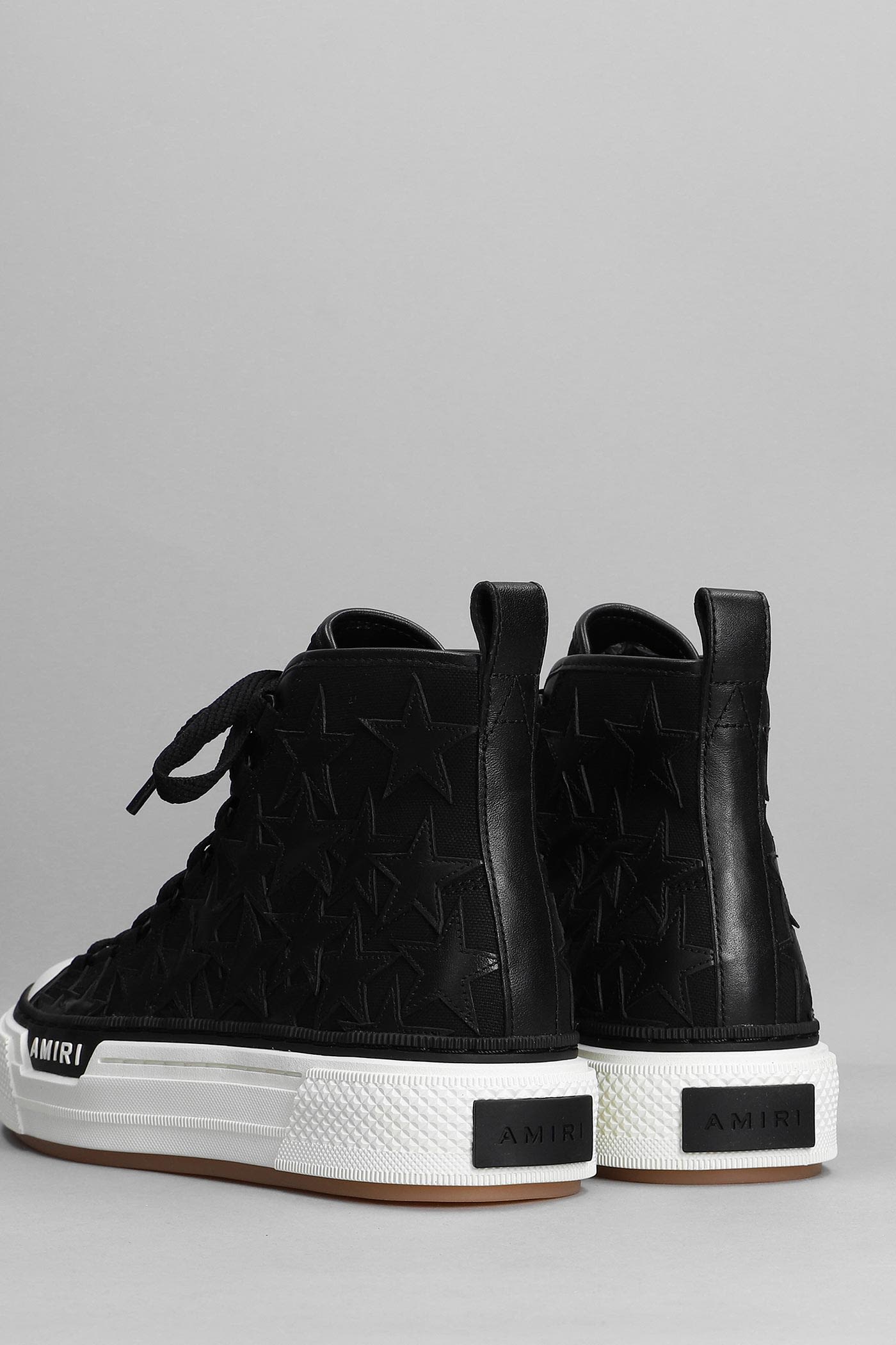 AMIRI Stars Court Hi Sneakers In Black Canvas | italist, ALWAYS