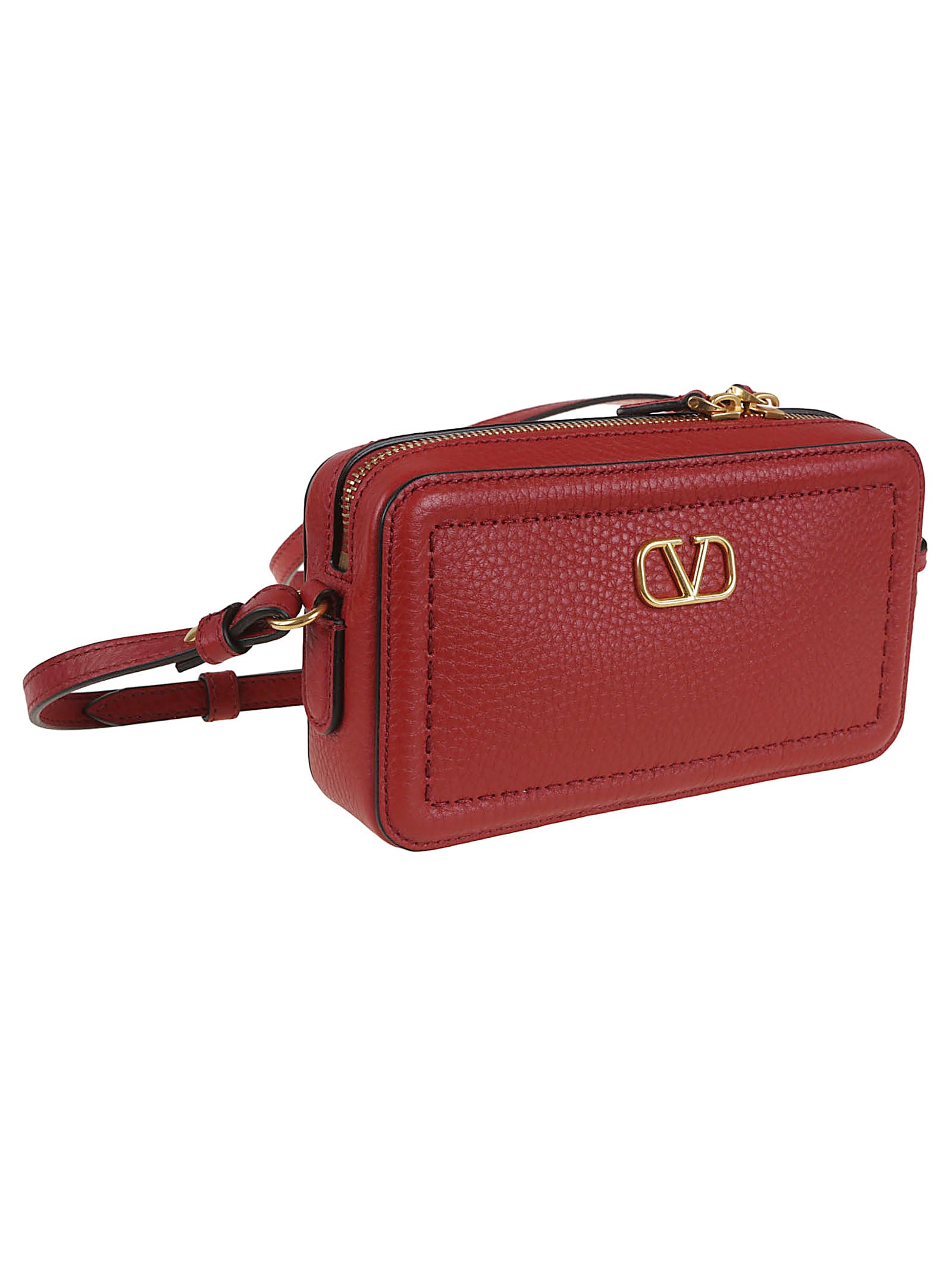 【Valentino】ALLTIME MINI CAMERA CASE◆6W2P0AI5JXE Valentino Garavani Alltime Mini Leather Camera Crossbody Bag