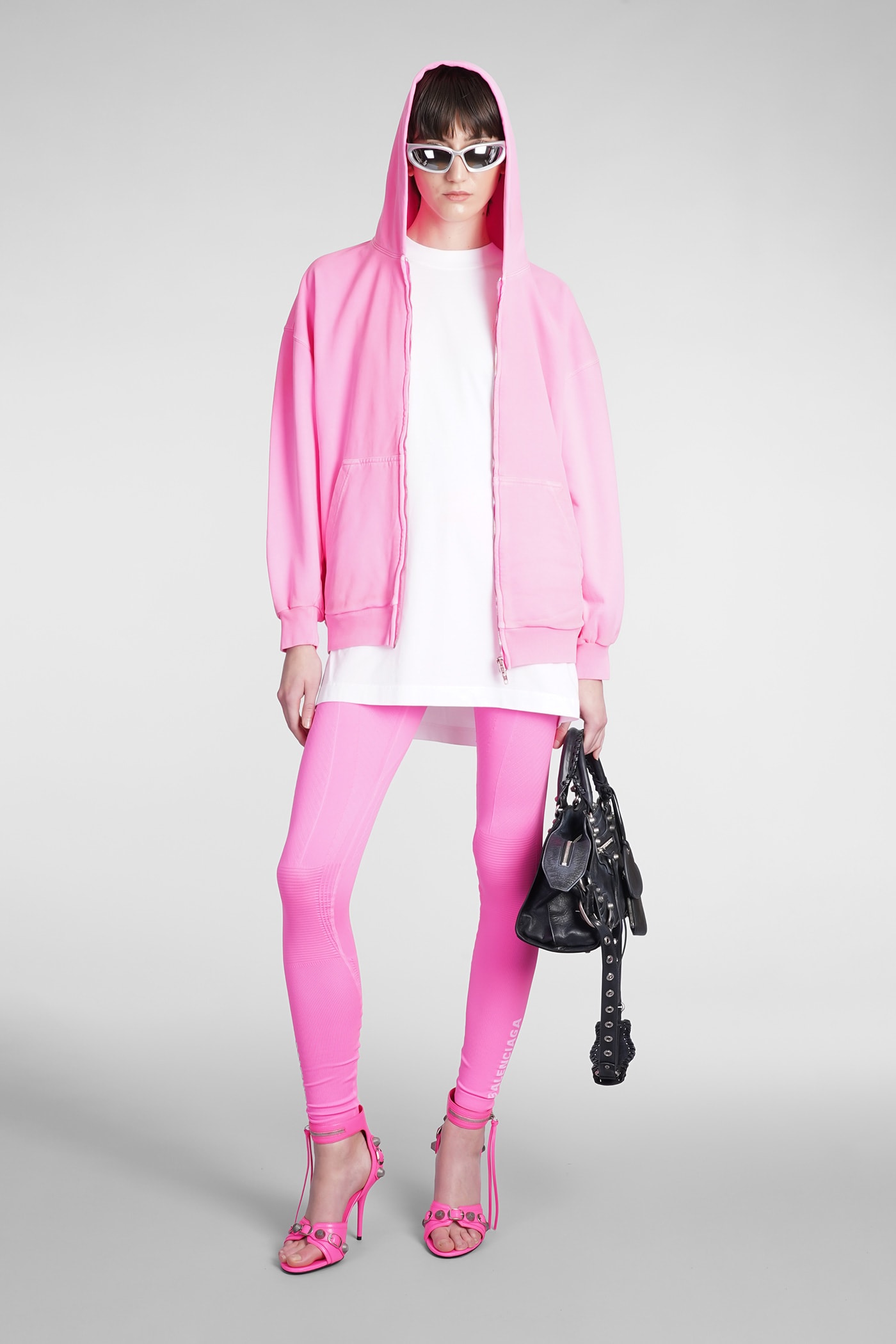 Balenciaga Sweatshirt In Rose pink Cotton italist ALWAYS LIKE A