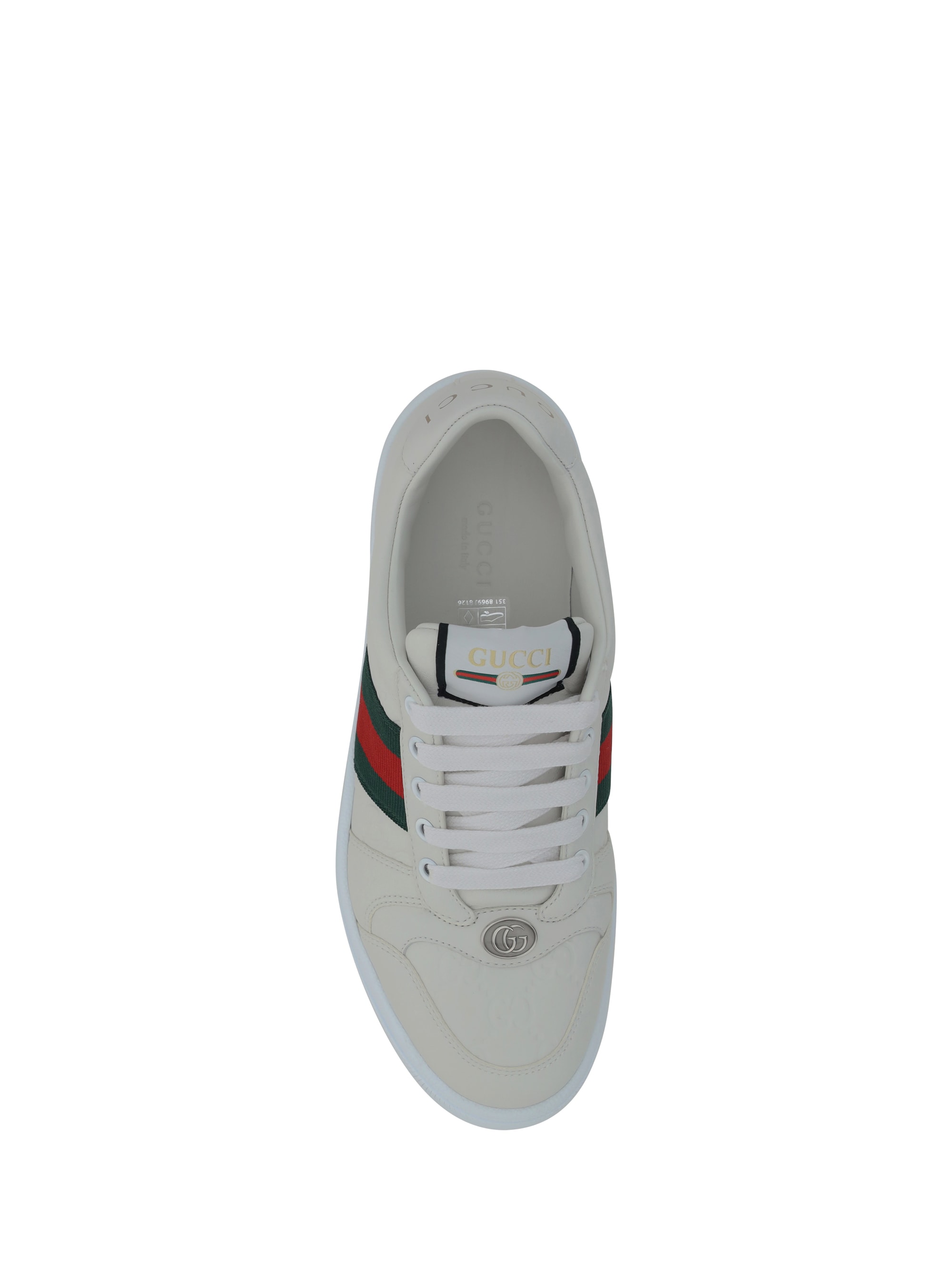 【GUCCI】 white leather sneakers （関税送料込） VIP【関税送料無料】希少 GUCCI SNEAKERS スニーカー