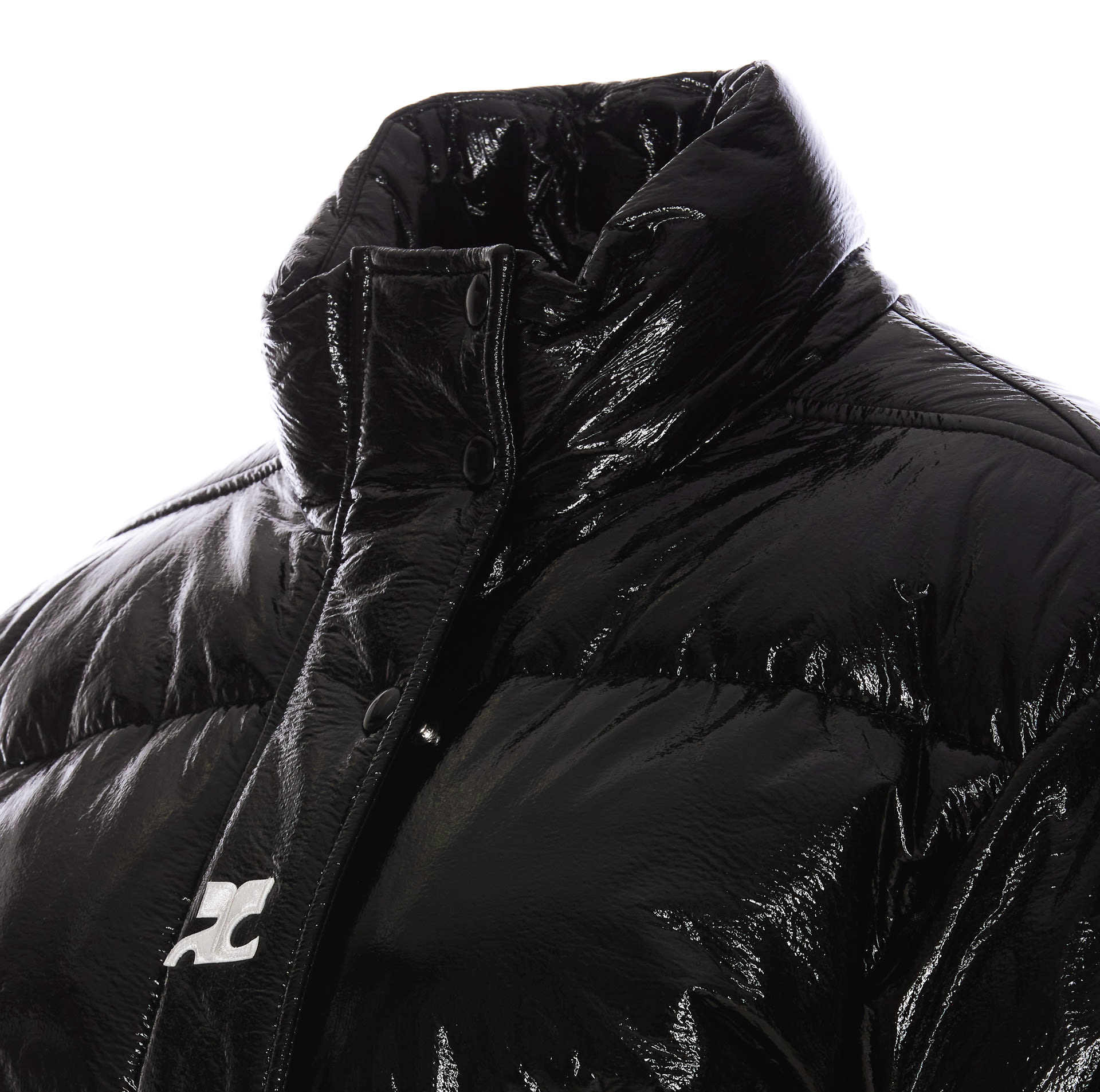 Courrèges Cropped Vinyl Puffer Jacket | italist