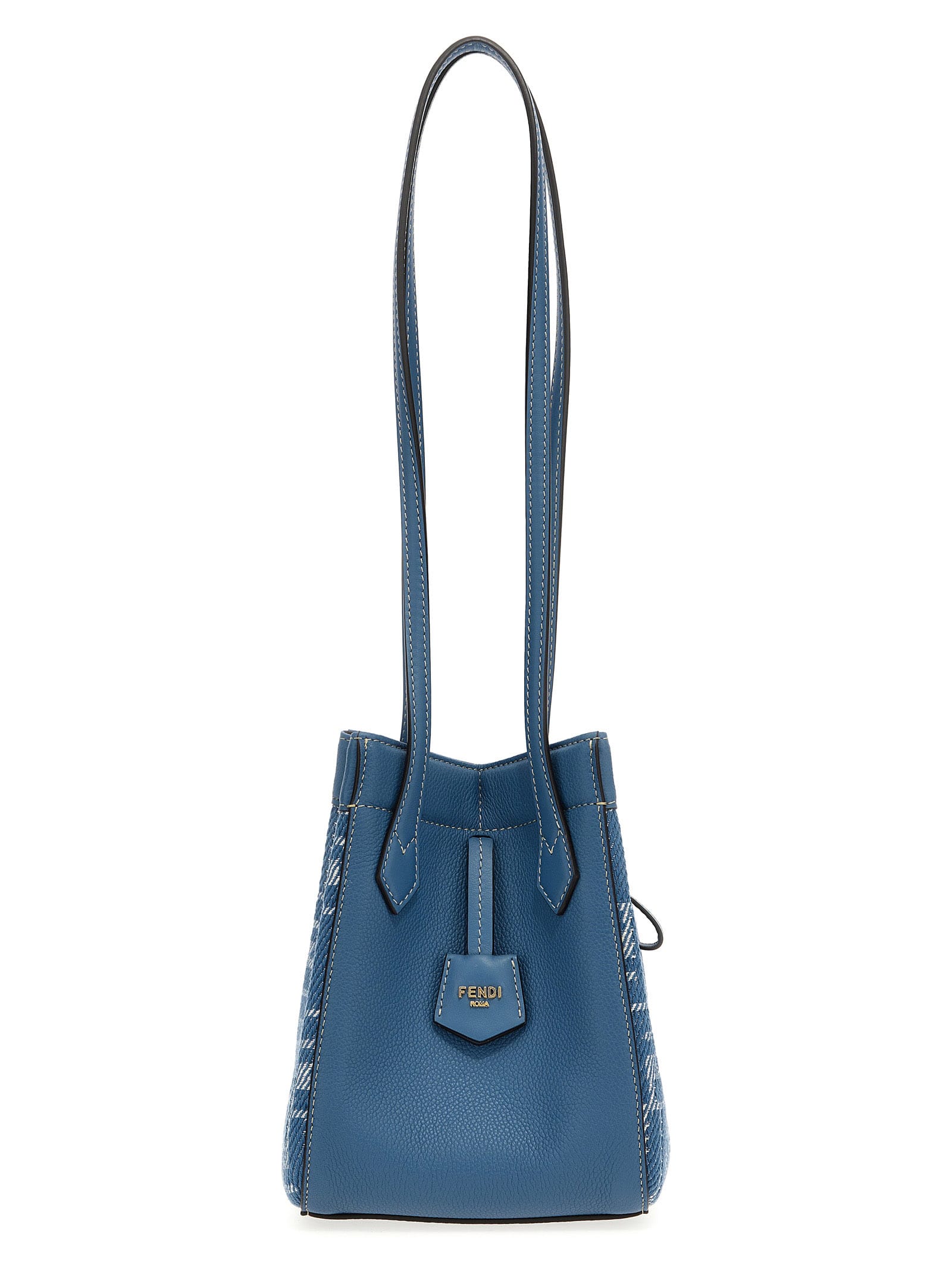 ショルダーバッグ・ポシェット FENDI 'Fendi Origami Mini' shoulder bag (8BS083AUT4 F1SXQ) Fendi Origami Mini Fabric Gray | Fendi