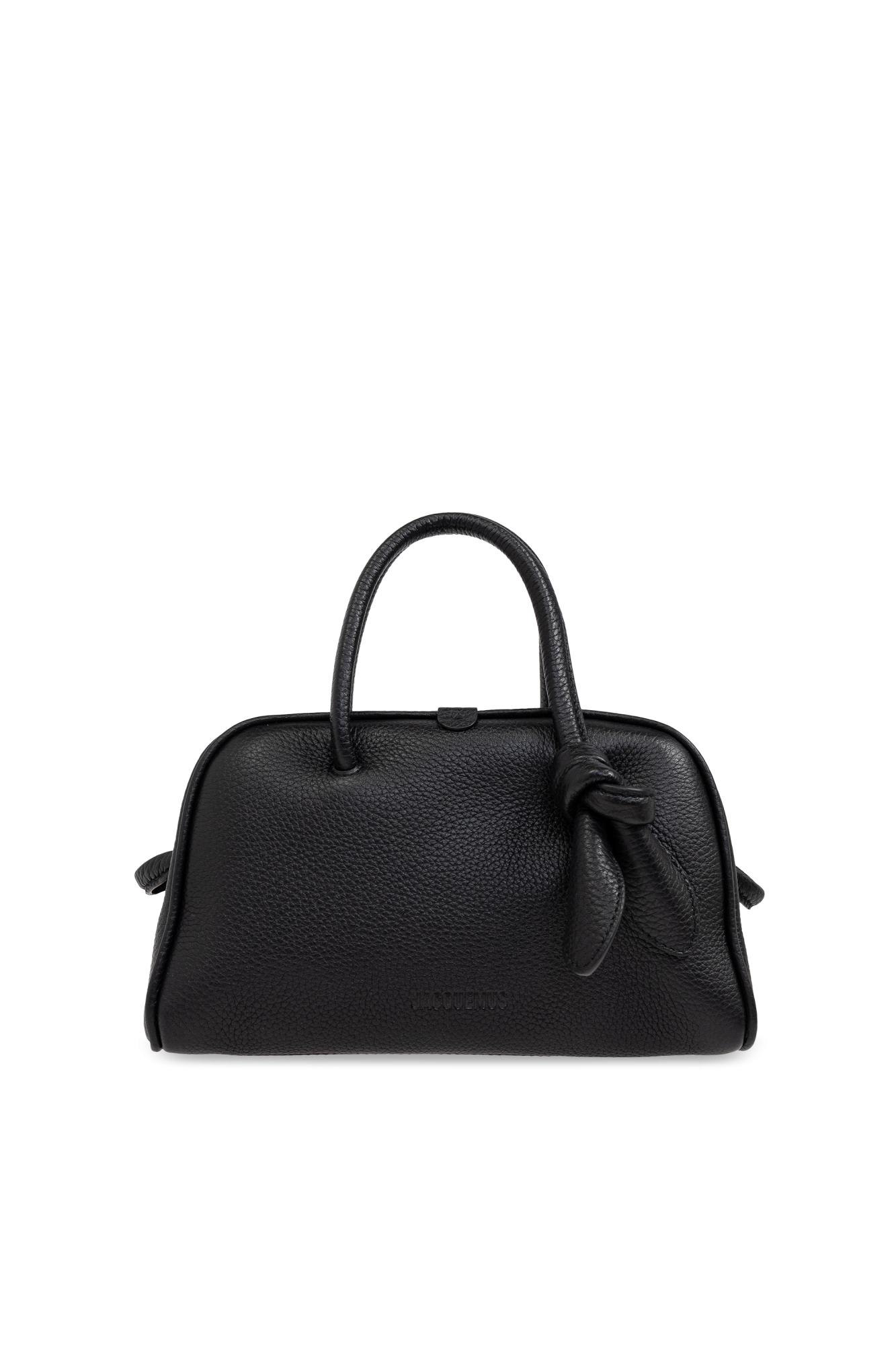 ☆JACQUEMUS☆Le Petit Tourni トートバッグ 正規品 Jacquemus Le Petit Tourni レザーバッグ | イエロー | FARFETCH JP