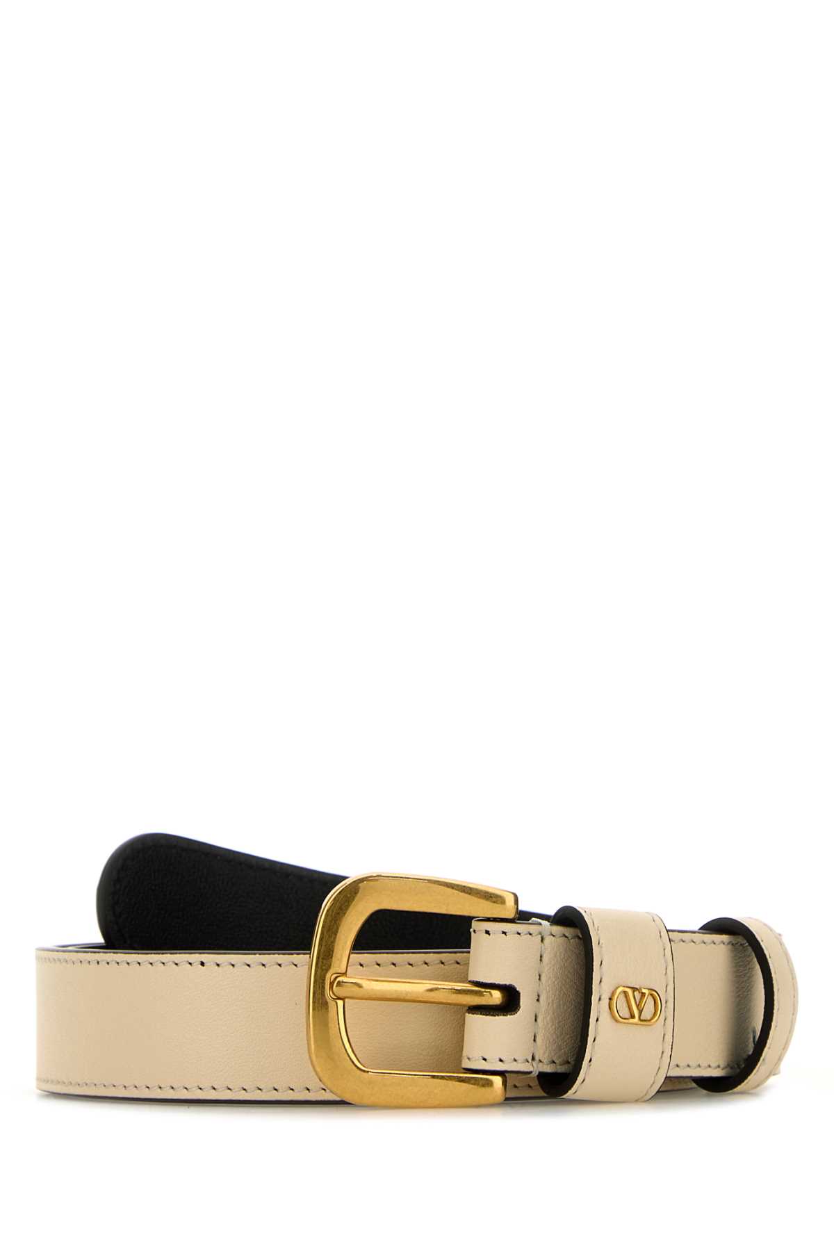 【関税&送料込】Valentino Garavani Ivory Leather Belt Valentino Garavani Ivory Leather Belt | italist