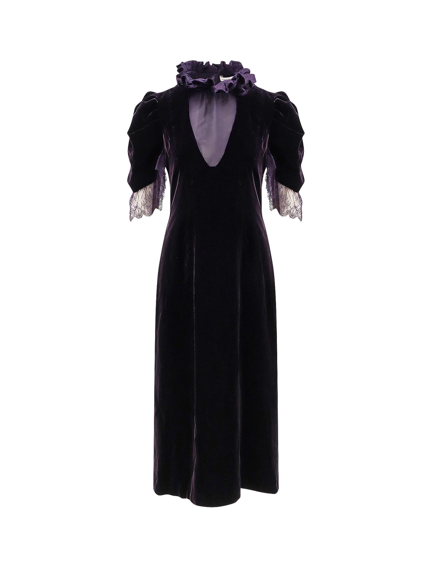 Alexander McQueen Velvet Dress With Silk Lining | italist, ALWAYS LIKE A SALE Alexander McQueen Velvet Dress With Silk Lining | italist, ALWAYS LIKE A SALE