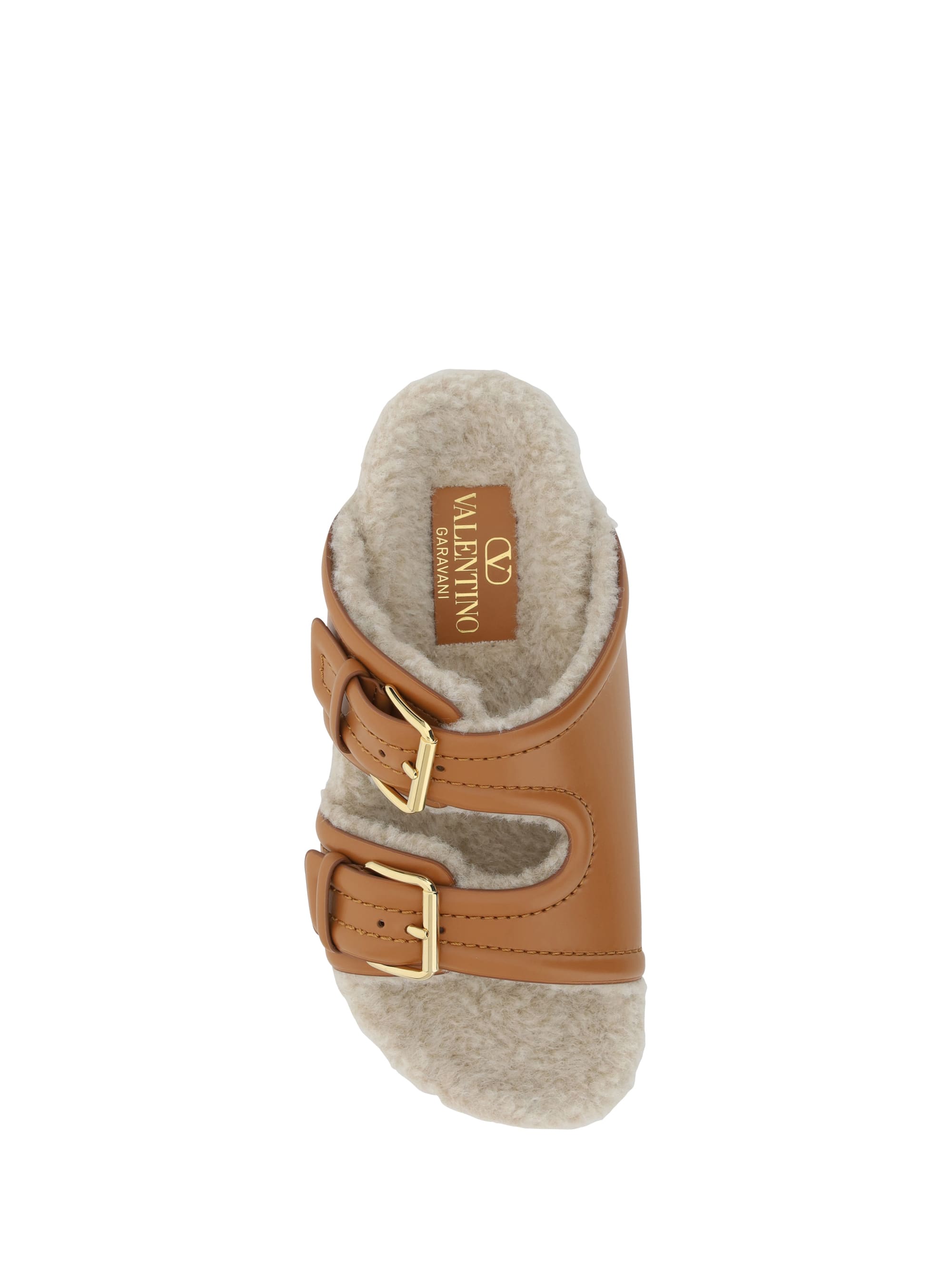 サンダル・ミュール VALENTINO GARAVANI Black Leather Fussfriend Slippers Valentino Garavani Fussfriend Slippers | italist