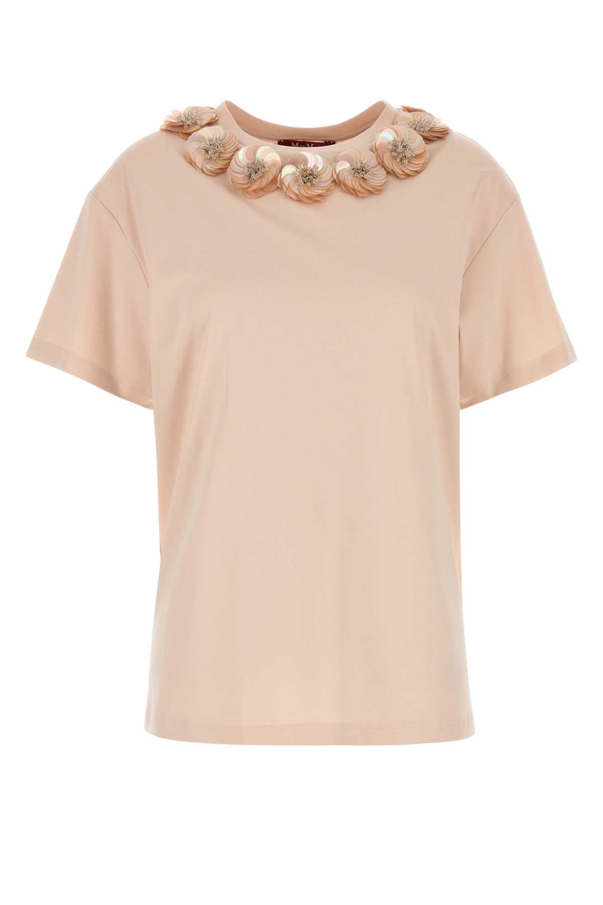 Tシャツ・カットソー MAX MARA PASTEL PINK JERSEY GENNAIO T-SHIRT Max Mara Studio Pastel Pink Jersey Gennaio T-shirt | italist