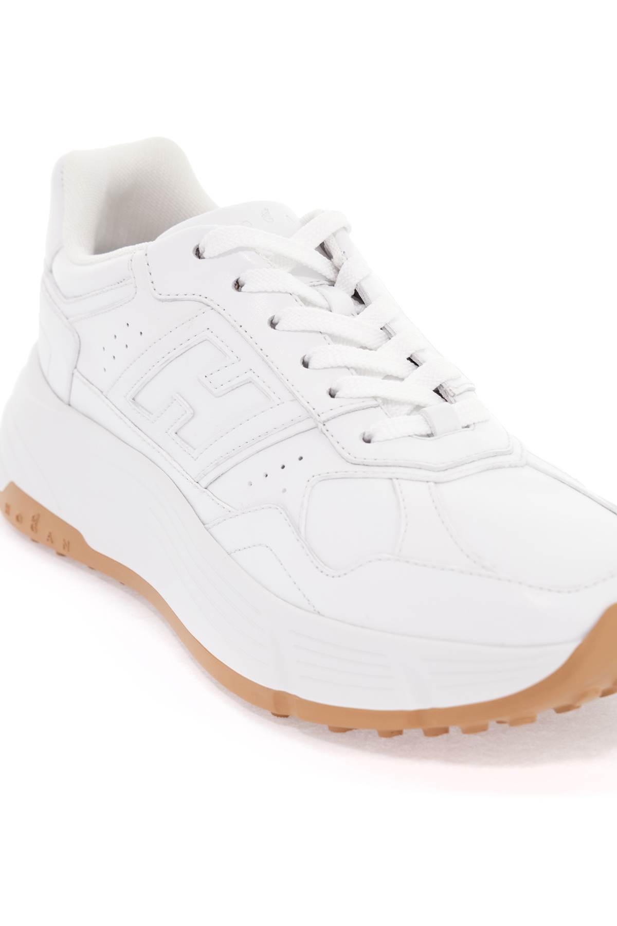 ★25SS HOGAN ホワイト オーバーサイズ ラウンドトゥ スニーカー Hogan Hi-fi Sneakers | italist