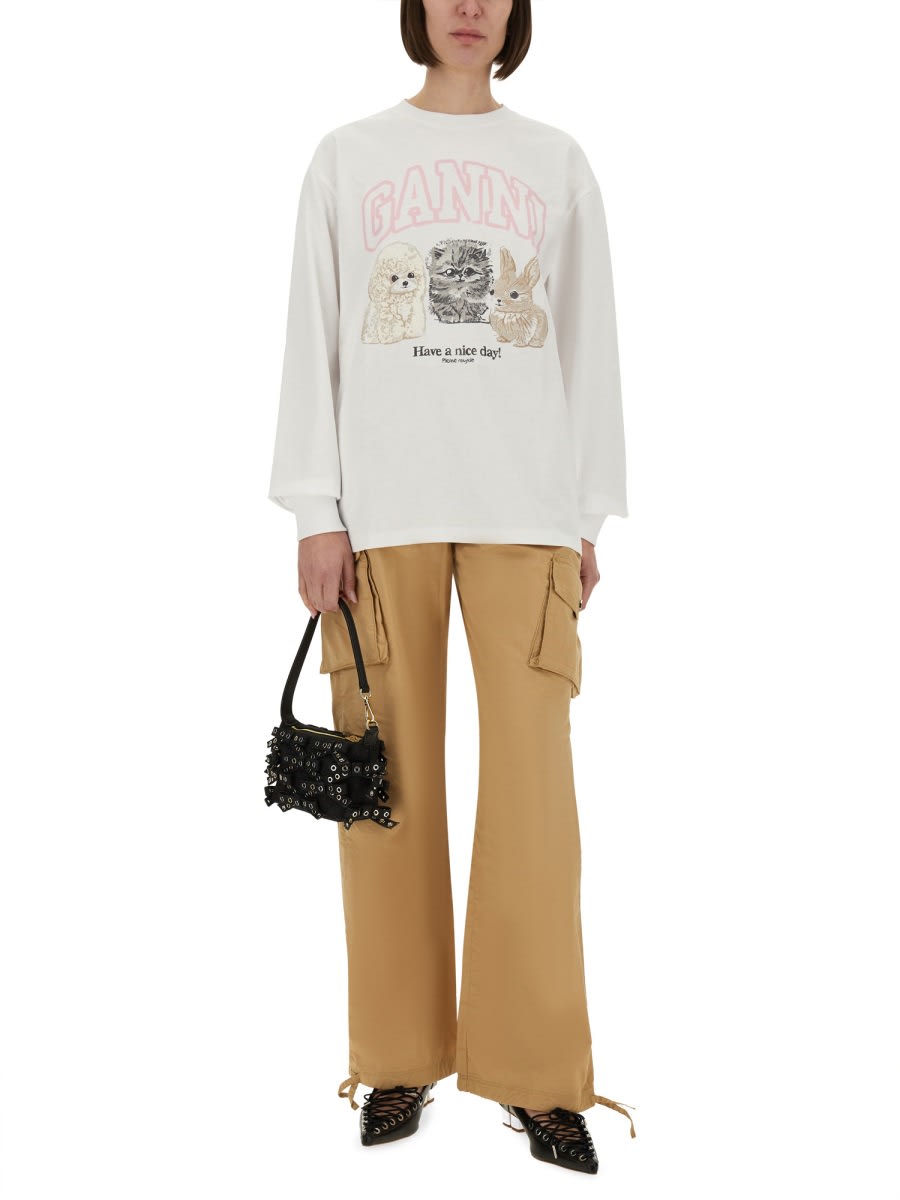 【関税込み】GANNI スウェットシャツ 楽天市場】GANNI ガニー スウェットシャツ ISOLI BD OVERSIZED