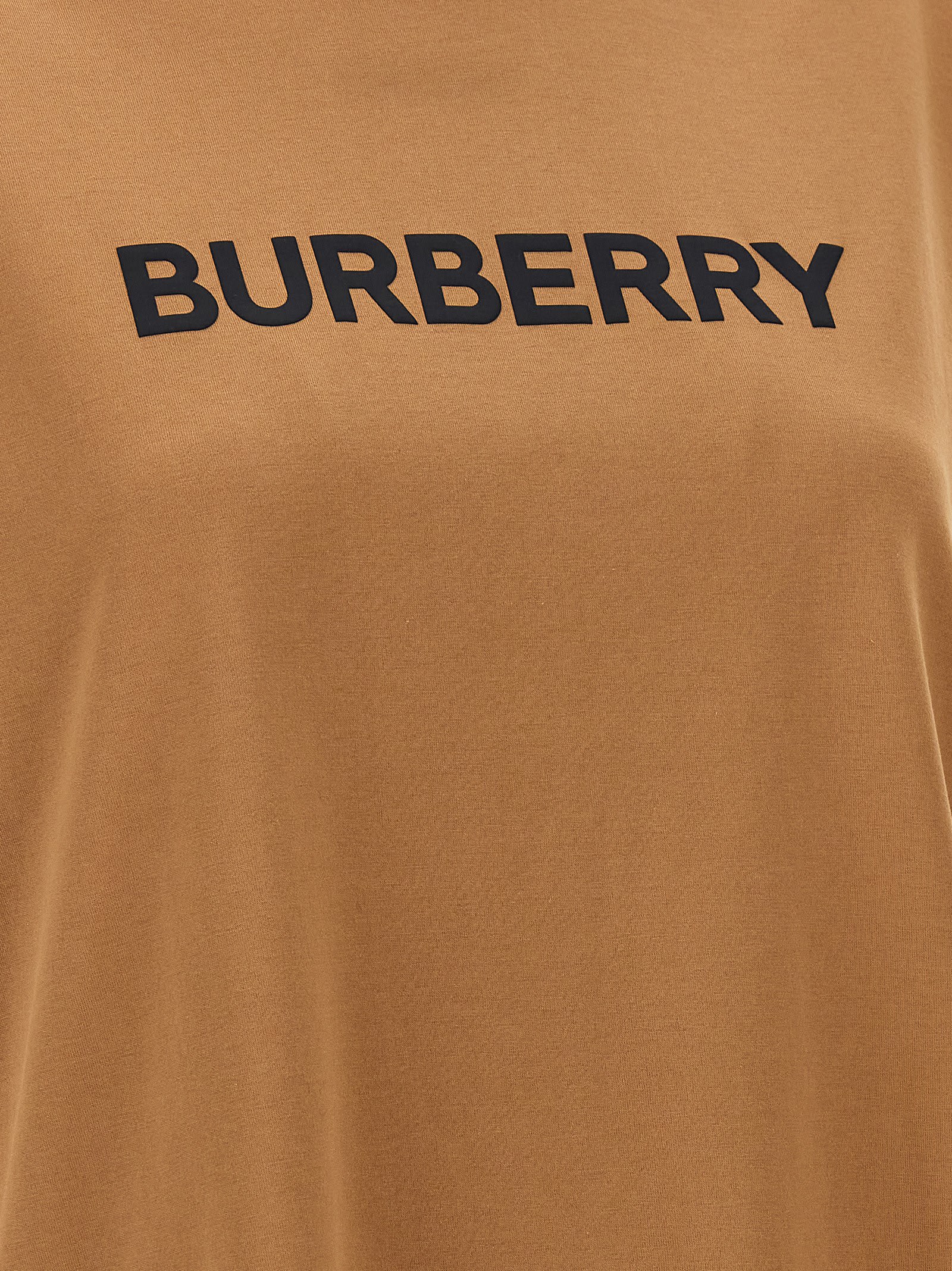 Tシャツ・カットソー BURBERRY 'Margot' T-shirt Beige BNWT Burberry Women's Margot Box Logo T-Shirt In Soft Fawn