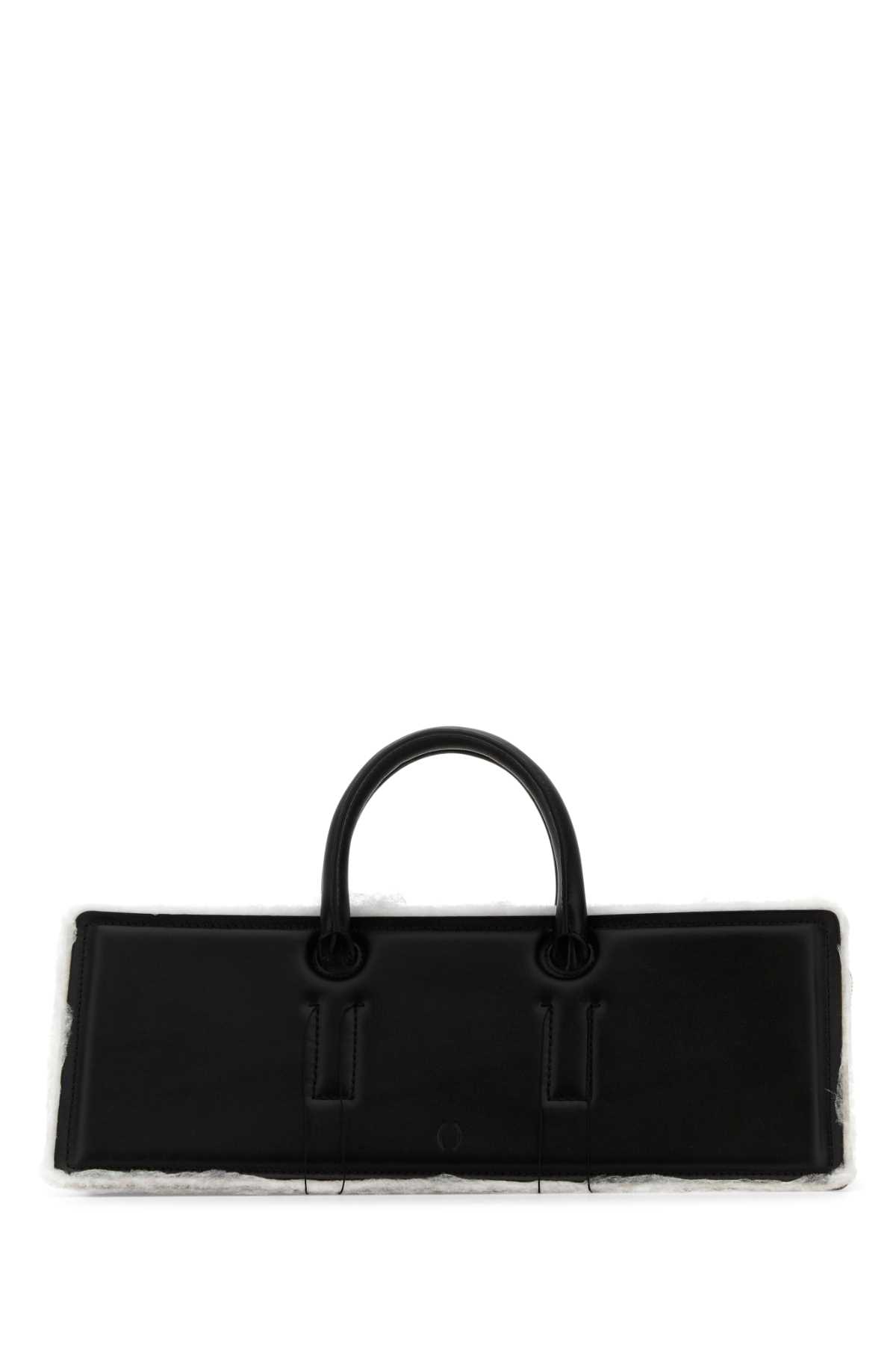 Dentro Black Leather Otto Handbag | italist