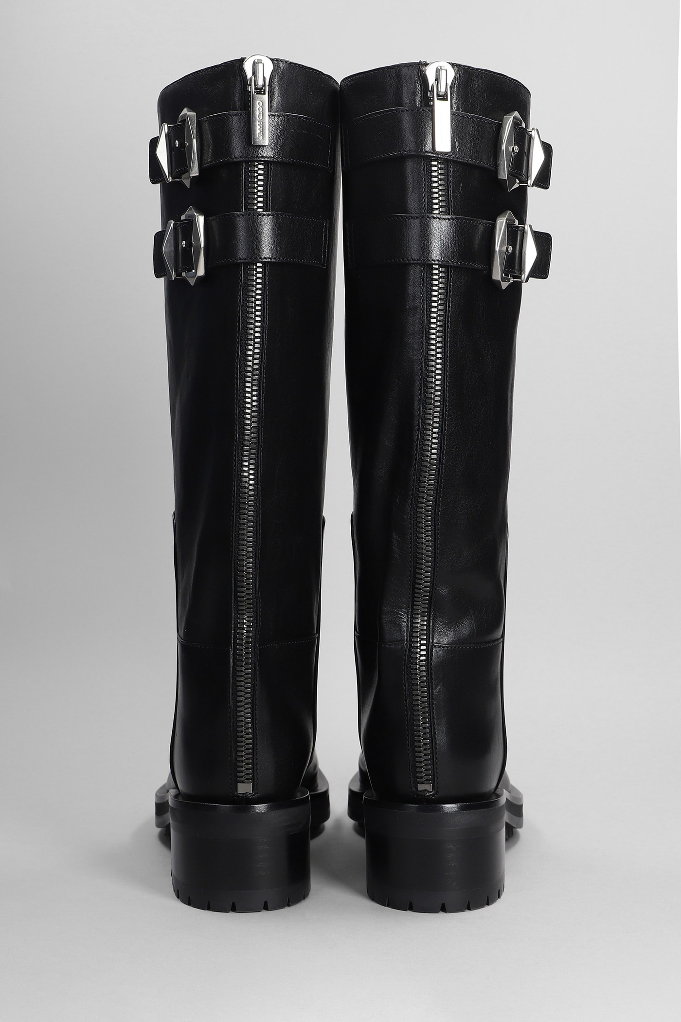 Jimmy Choo Brooklyn Kb 50 High Heels Boots In Black Leather