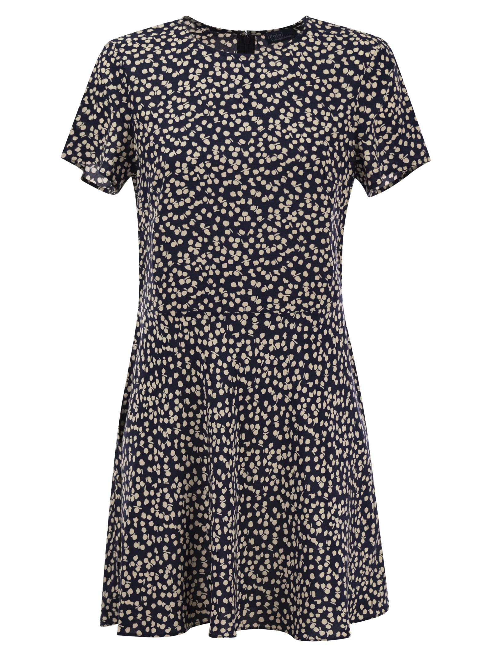 viscose dress with micro pattern