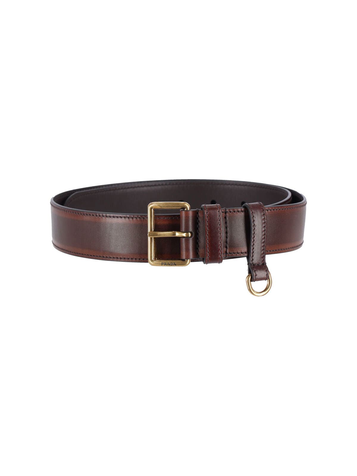 ベルト Prada Chocolate Leather Belt Prada Calf Leather Belt | italist
