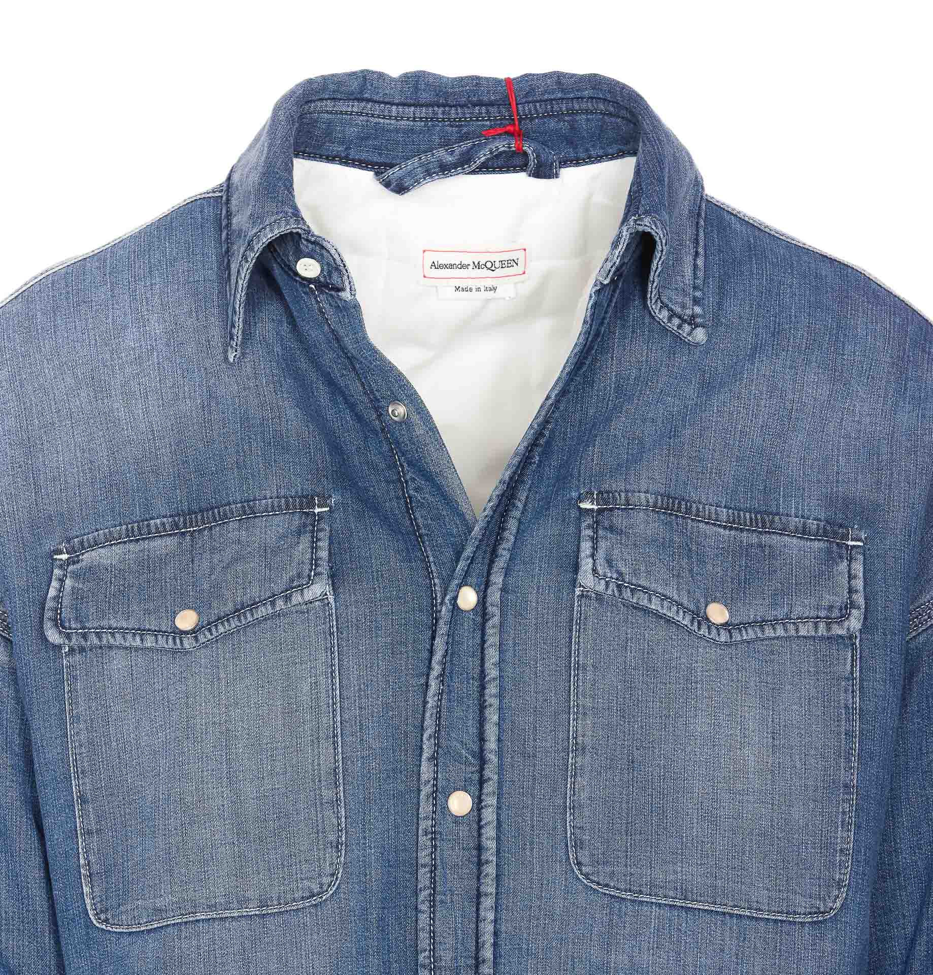 シャツ Alexander McQueen Quilted Denim Shirt Alexander McQueen Quilted Denim Shirt | italist